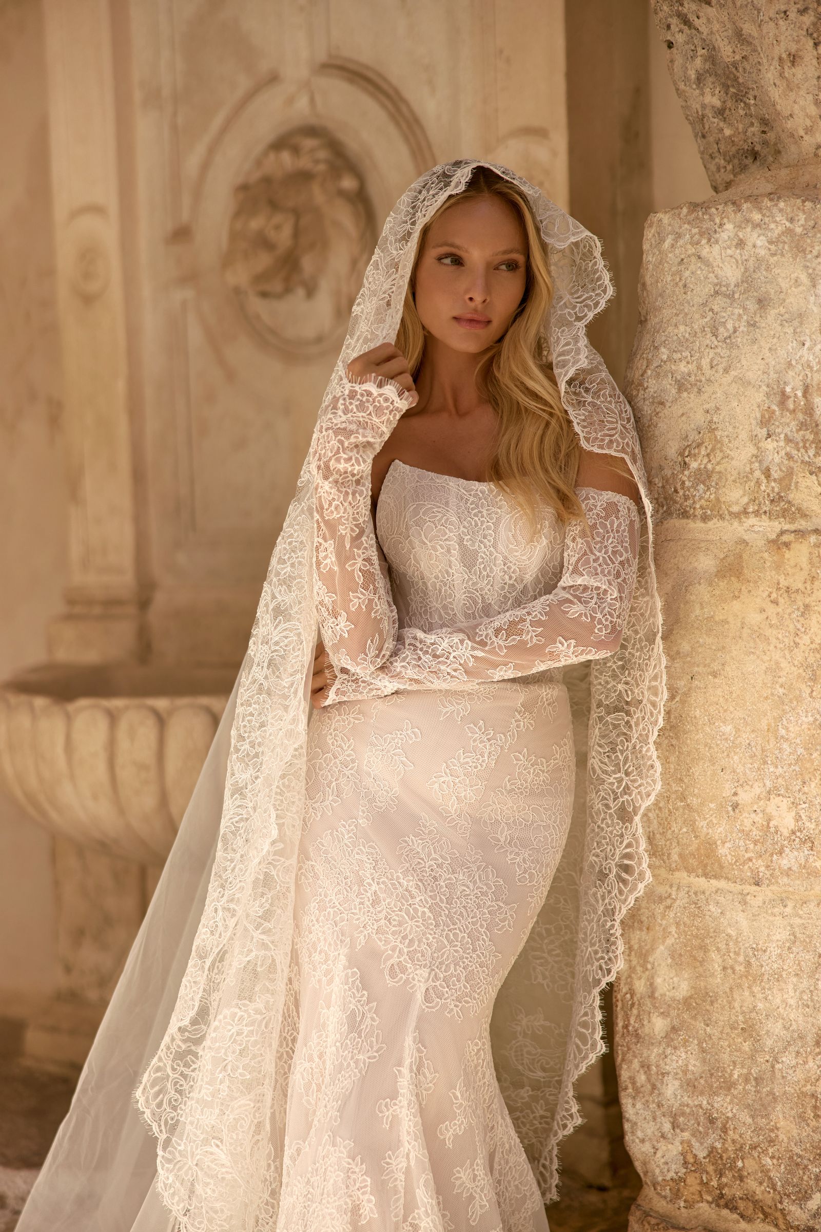 Ester wedding dress, front view
