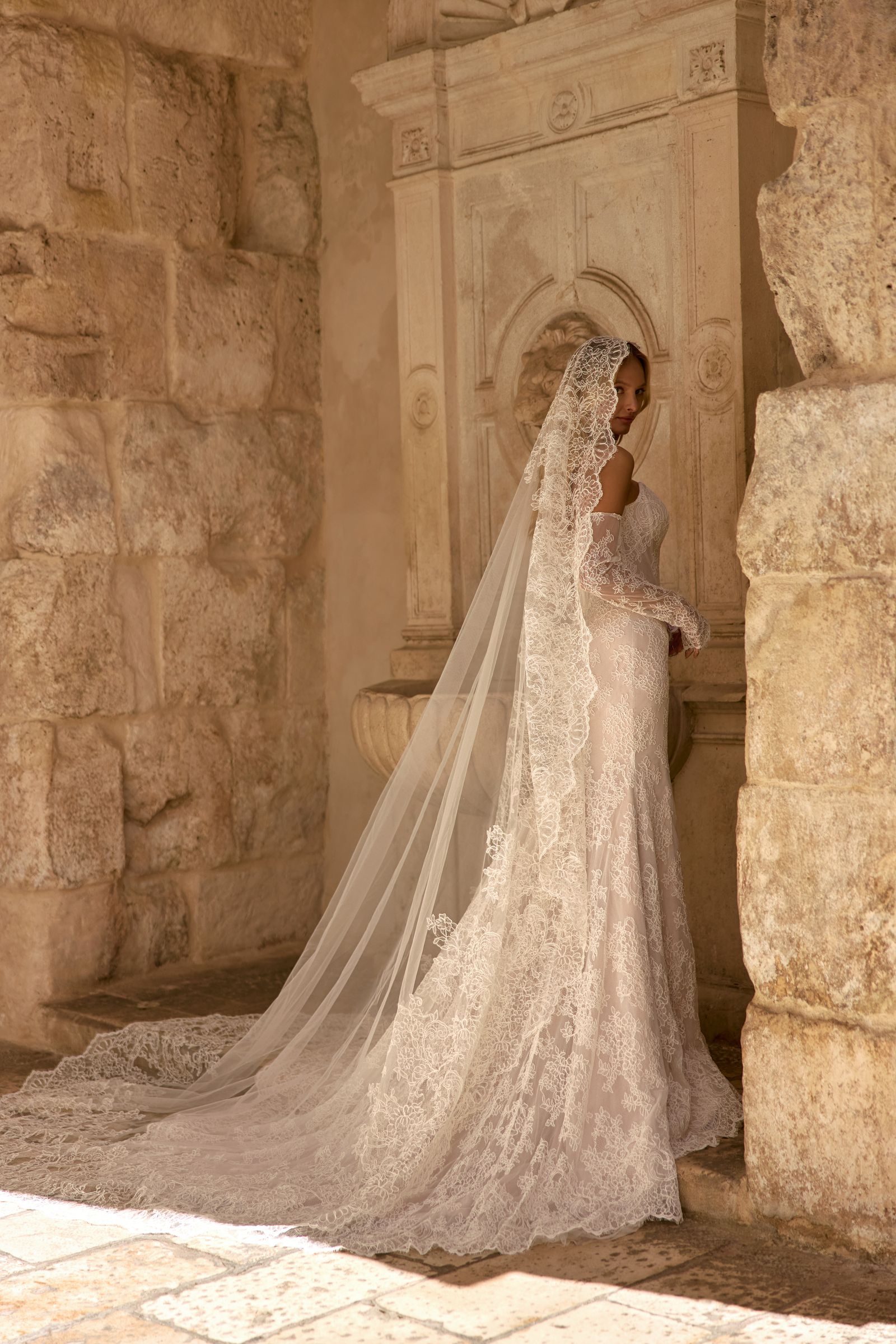 Ester wedding dress, front view