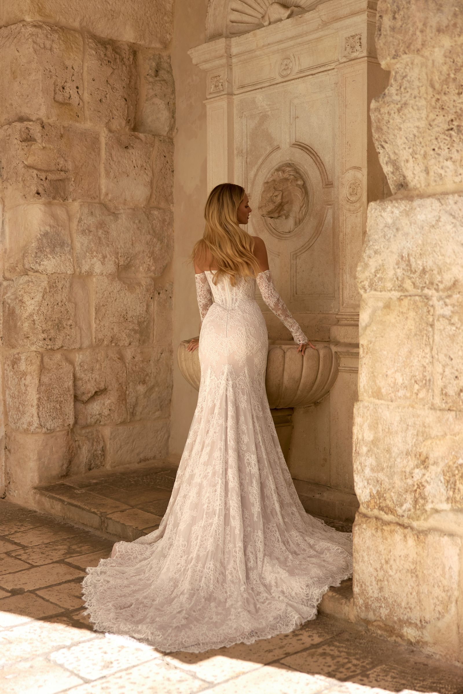Ester wedding dress, front view