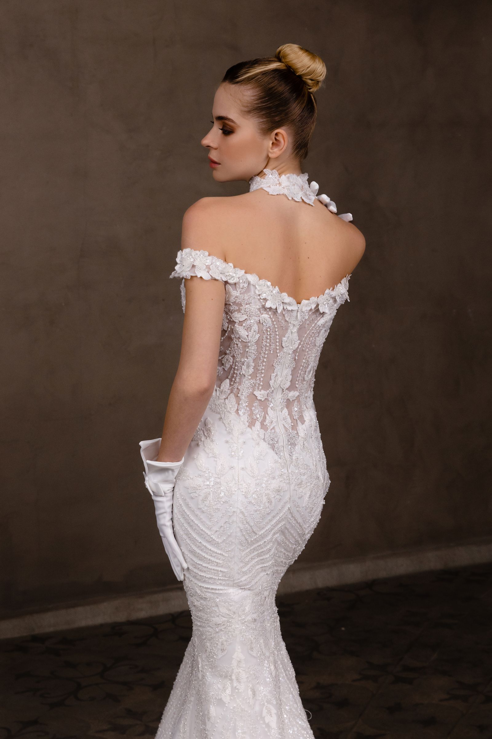 Evelyn wedding dress, back view