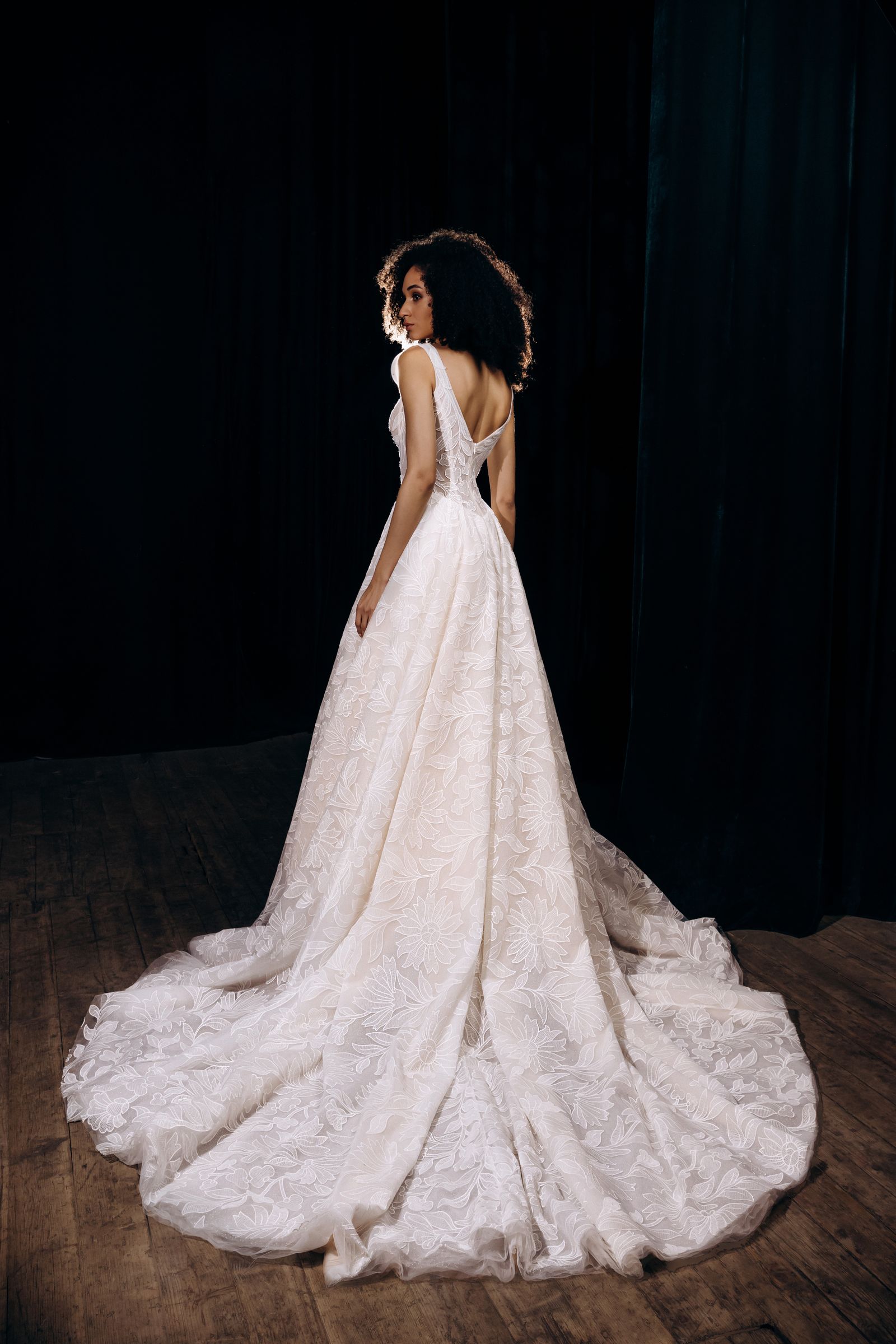 Florence wedding dress, back view