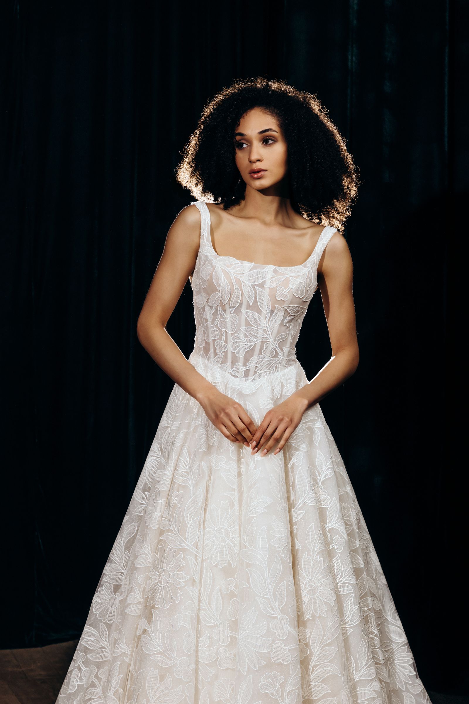 Florence wedding dress, front view