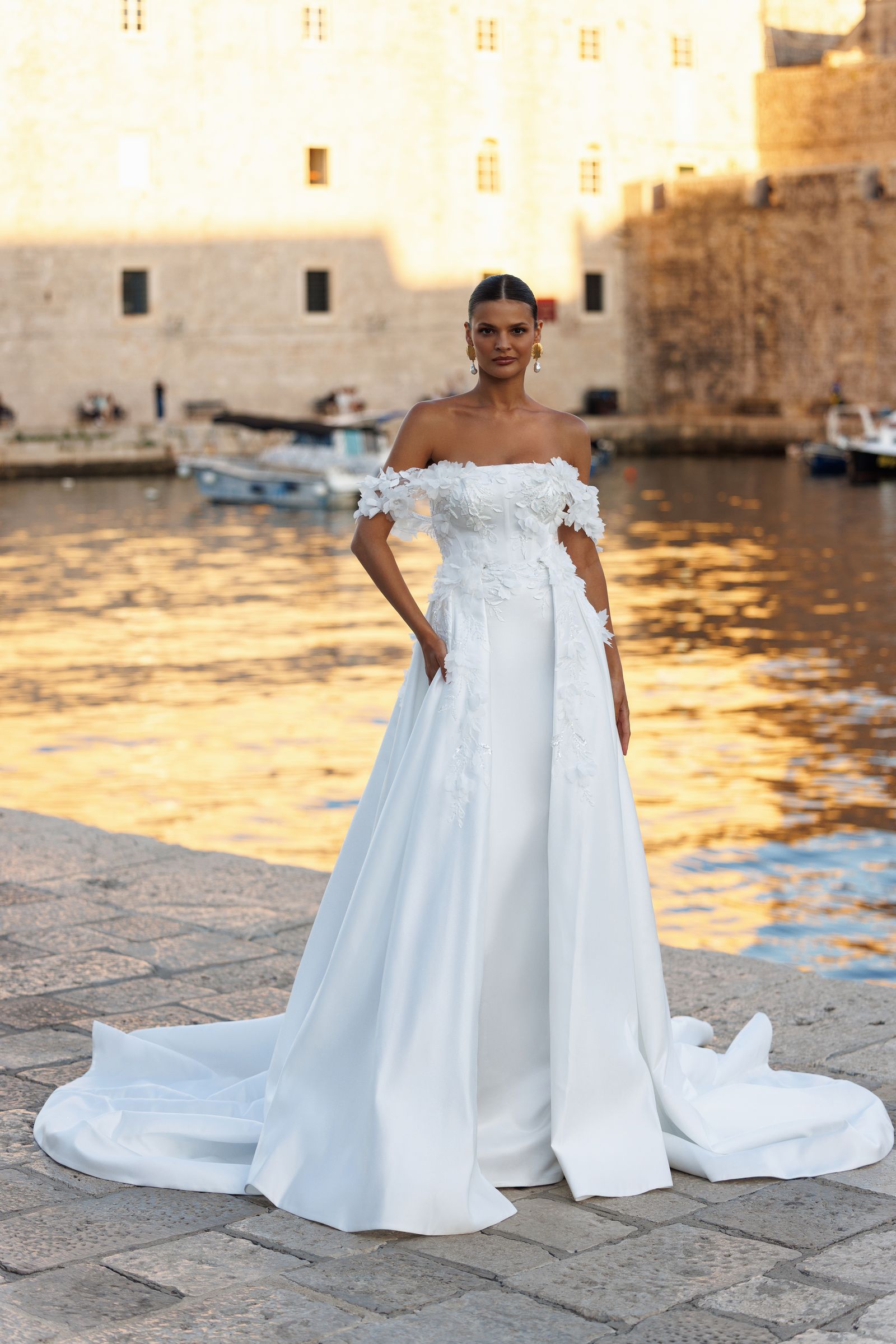 Freya wedding dress, front view