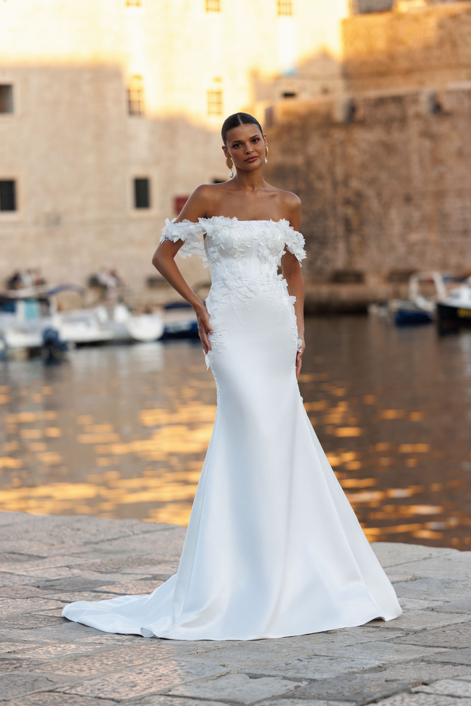 Freya wedding dress, front view