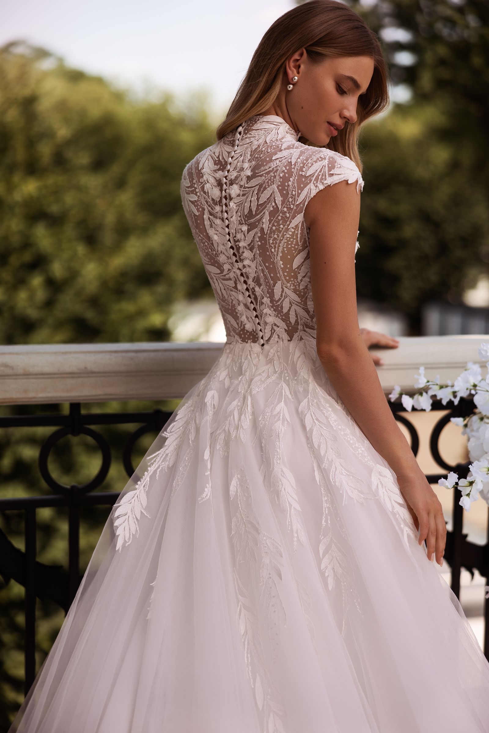 Gemma wedding dress, back detail view