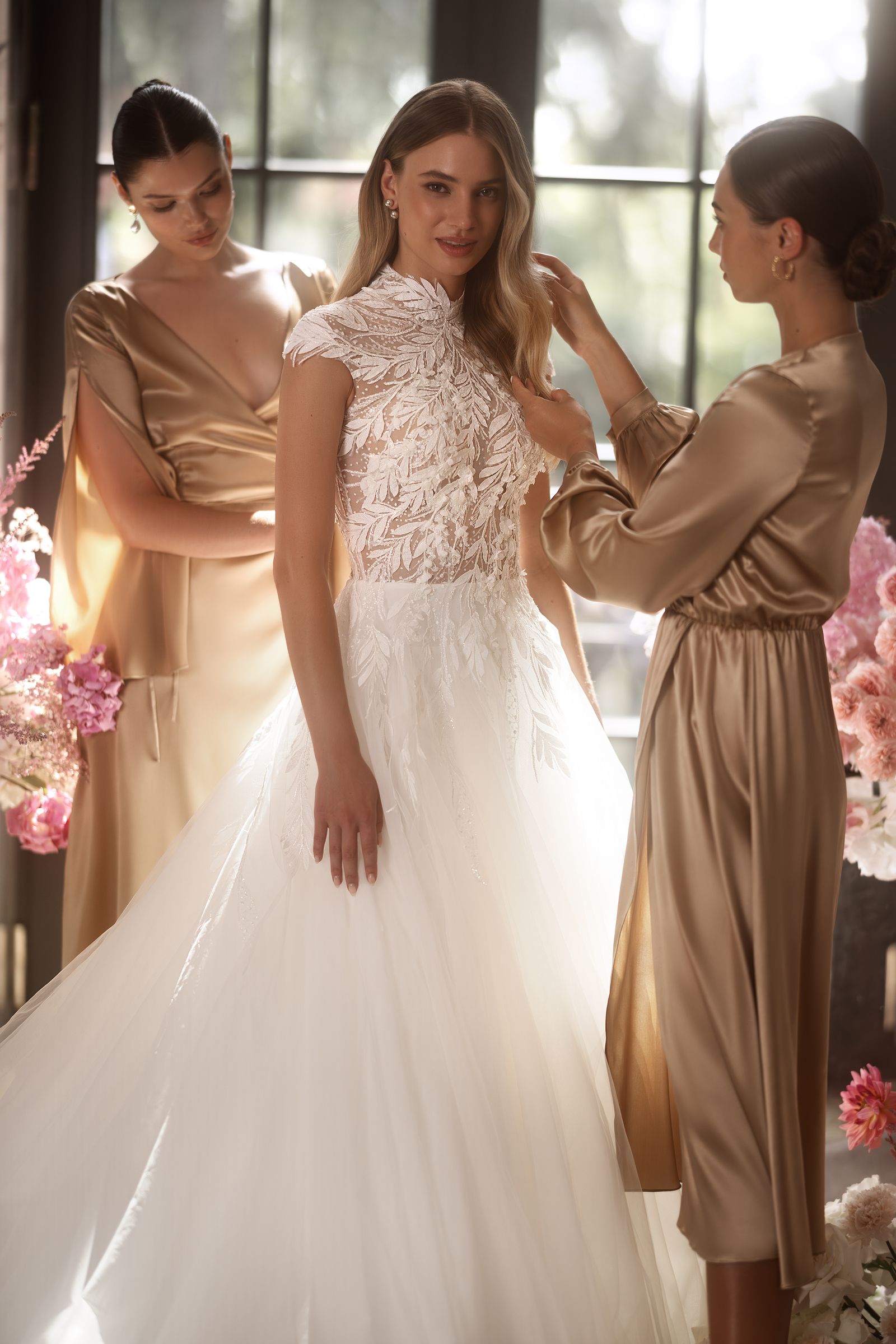 Gemma wedding dress, front view