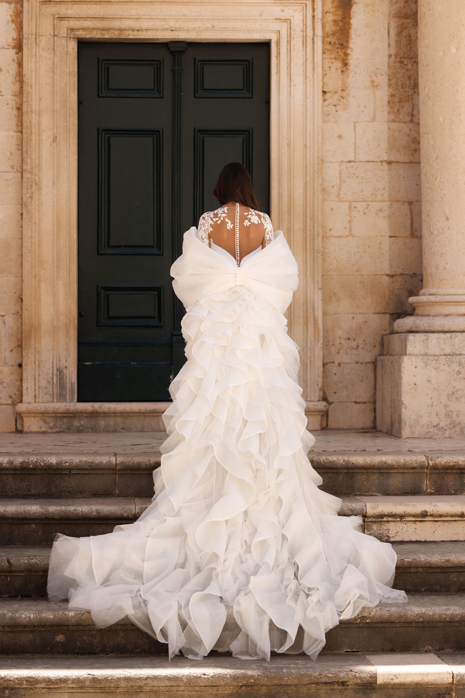 Gia wedding dress, back view