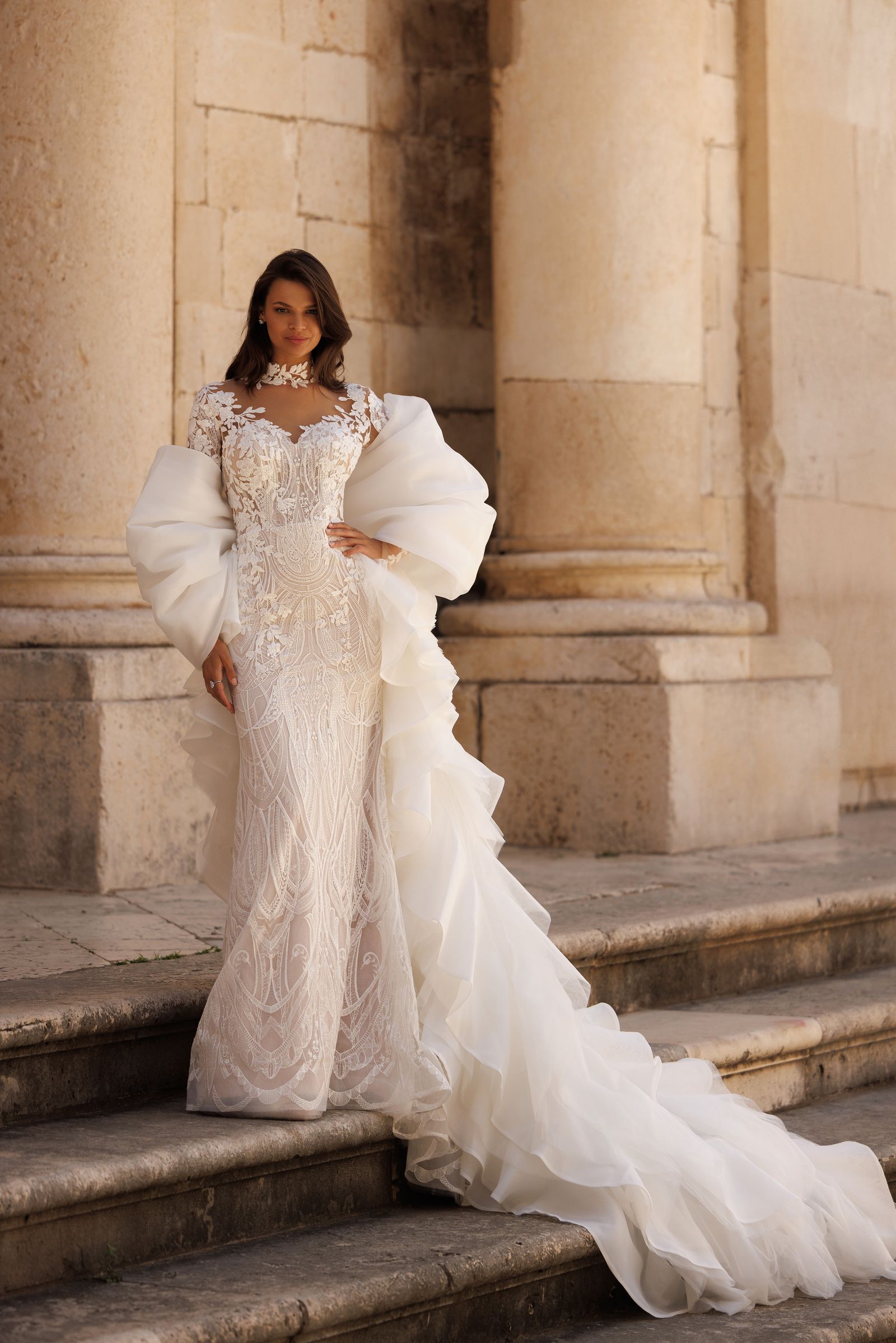 Gia wedding dress, front view