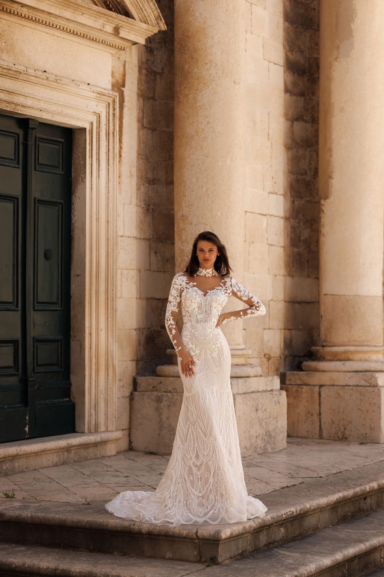 Gia wedding dress, front view