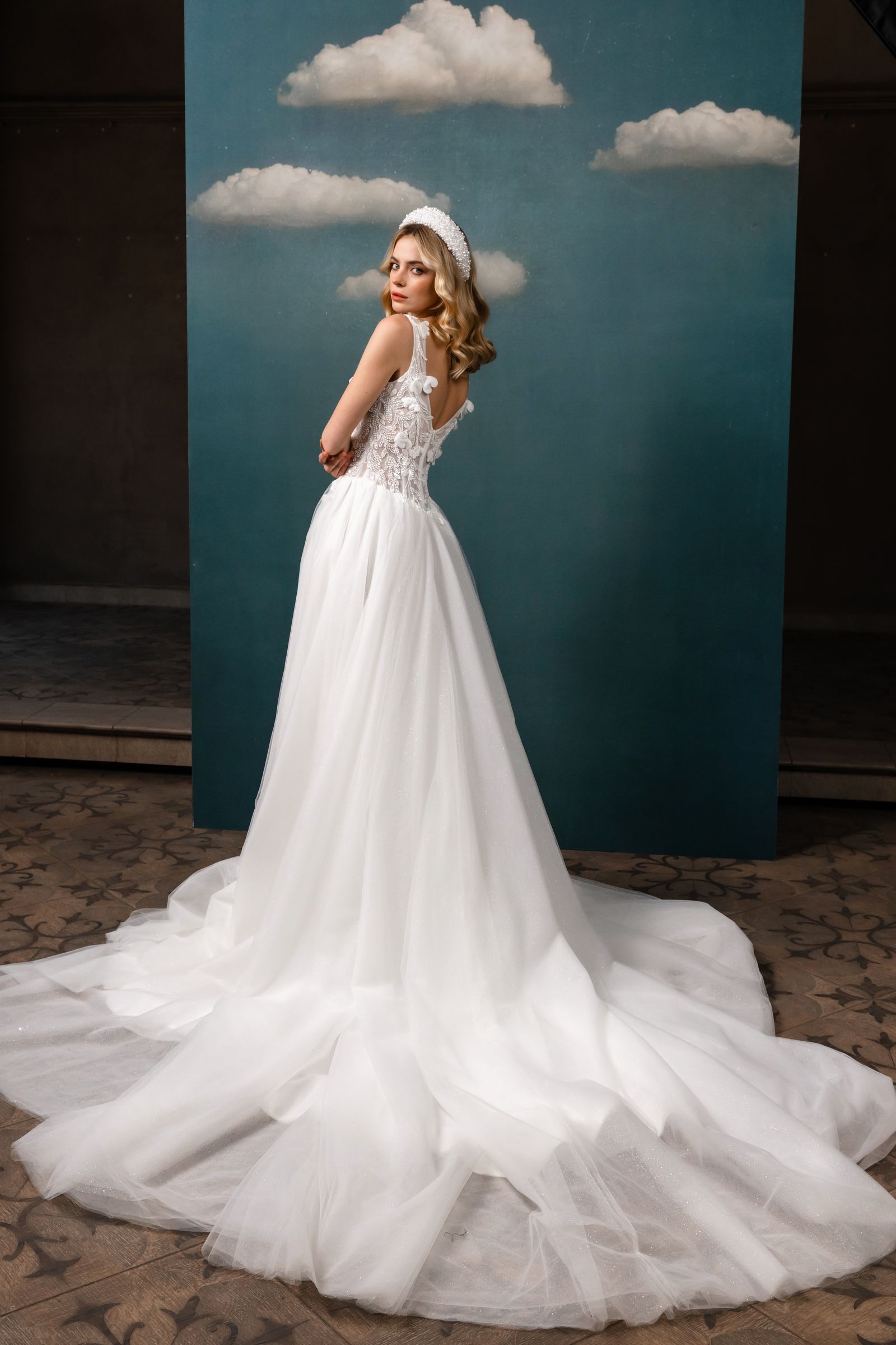 Gina wedding dress, back view
