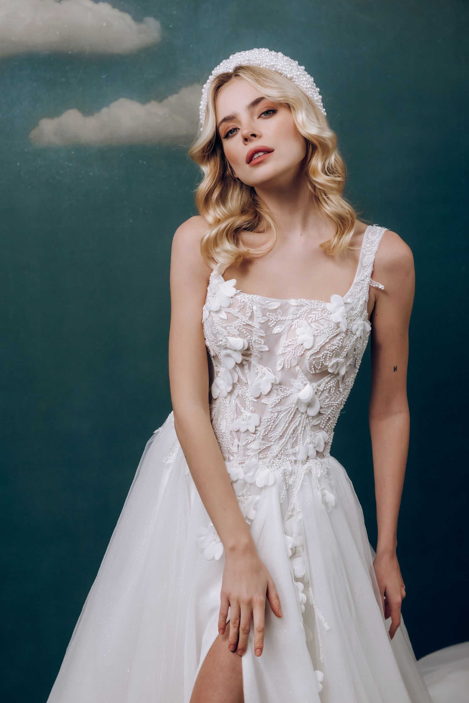 Gina wedding dress, front view