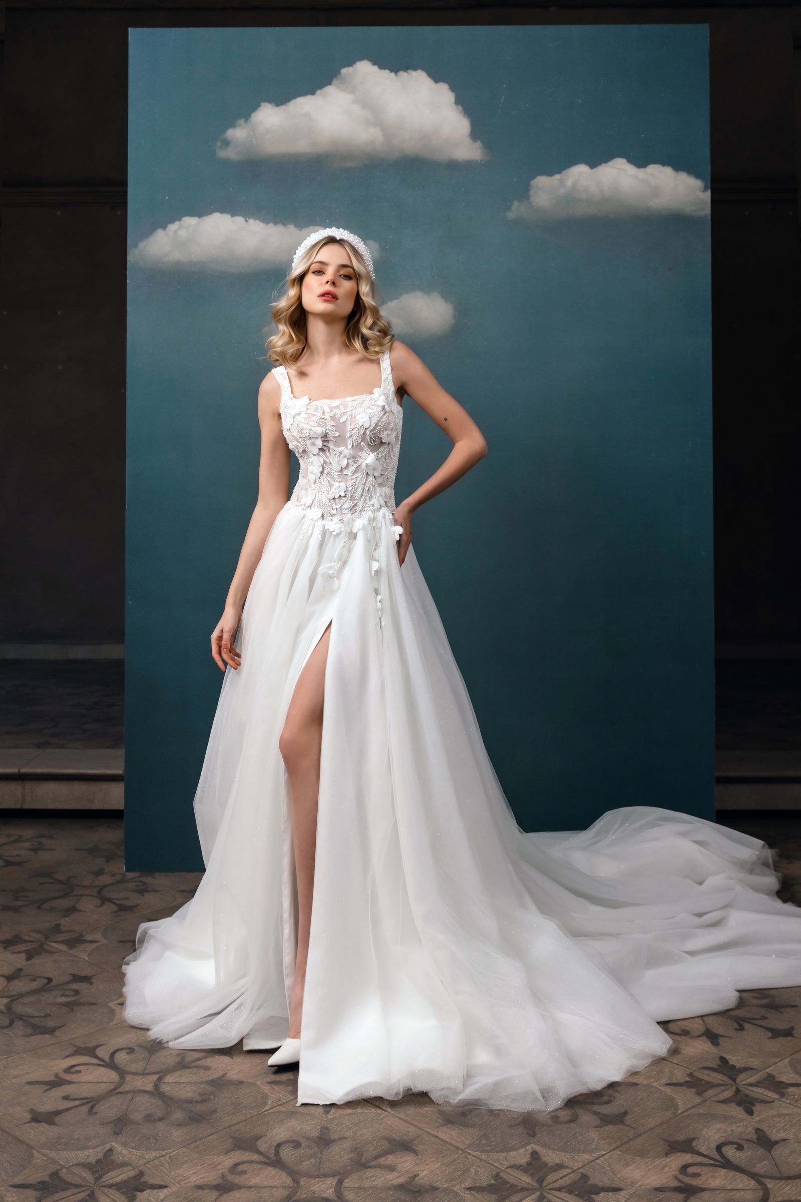 Gina wedding dress, front view