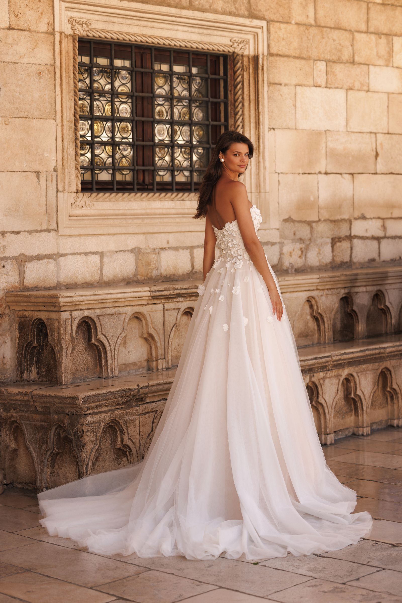 Gizelle wedding dress, back view