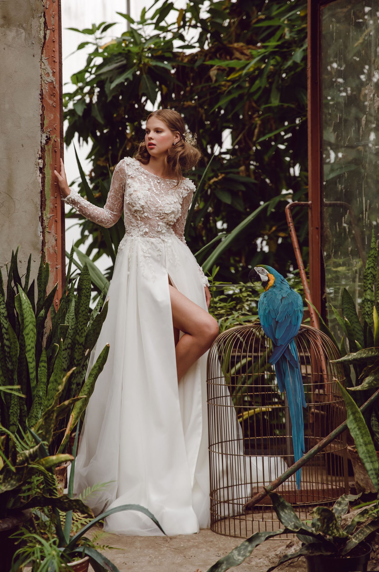 Gloria wedding dress, front view