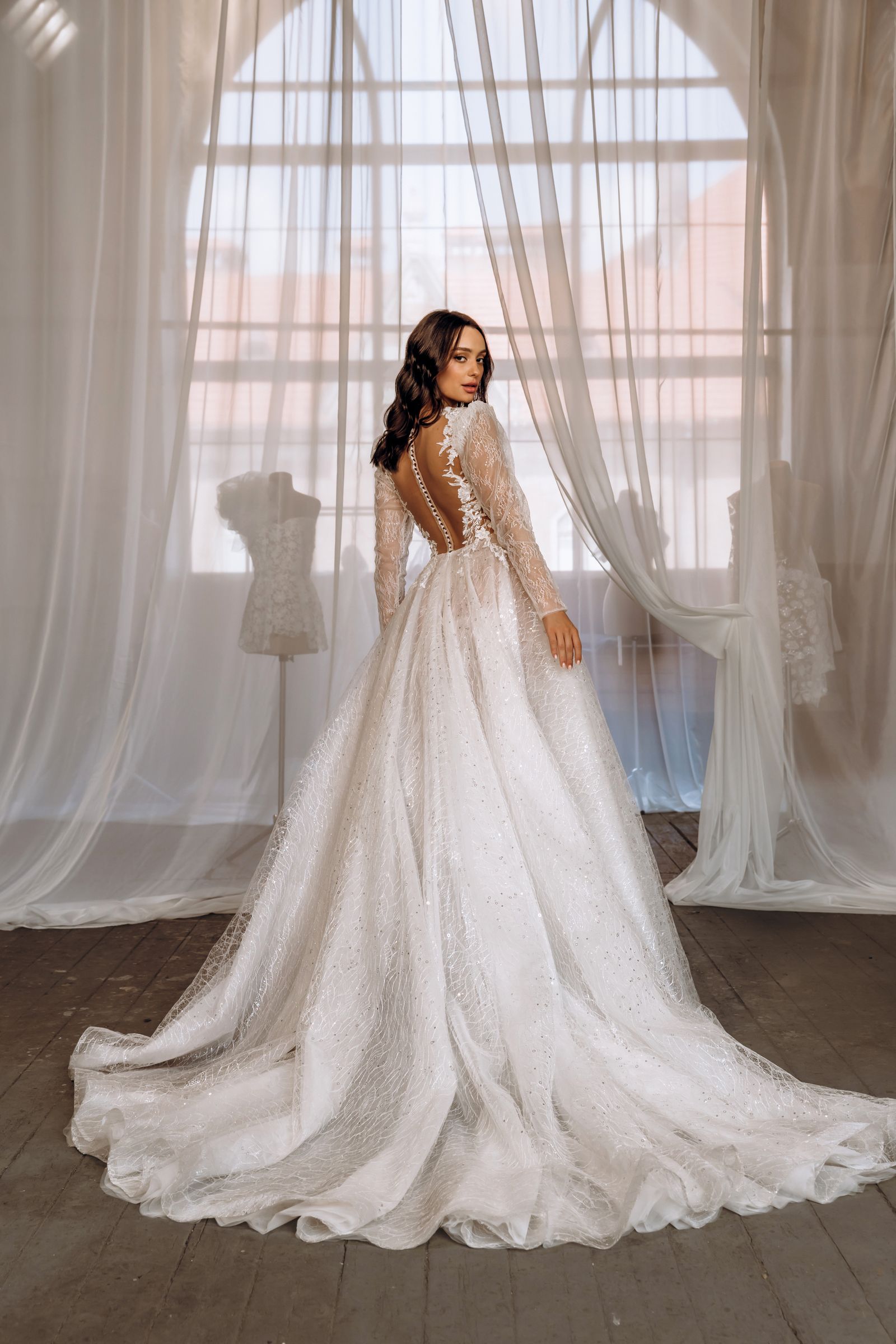 Grace wedding dress, back view