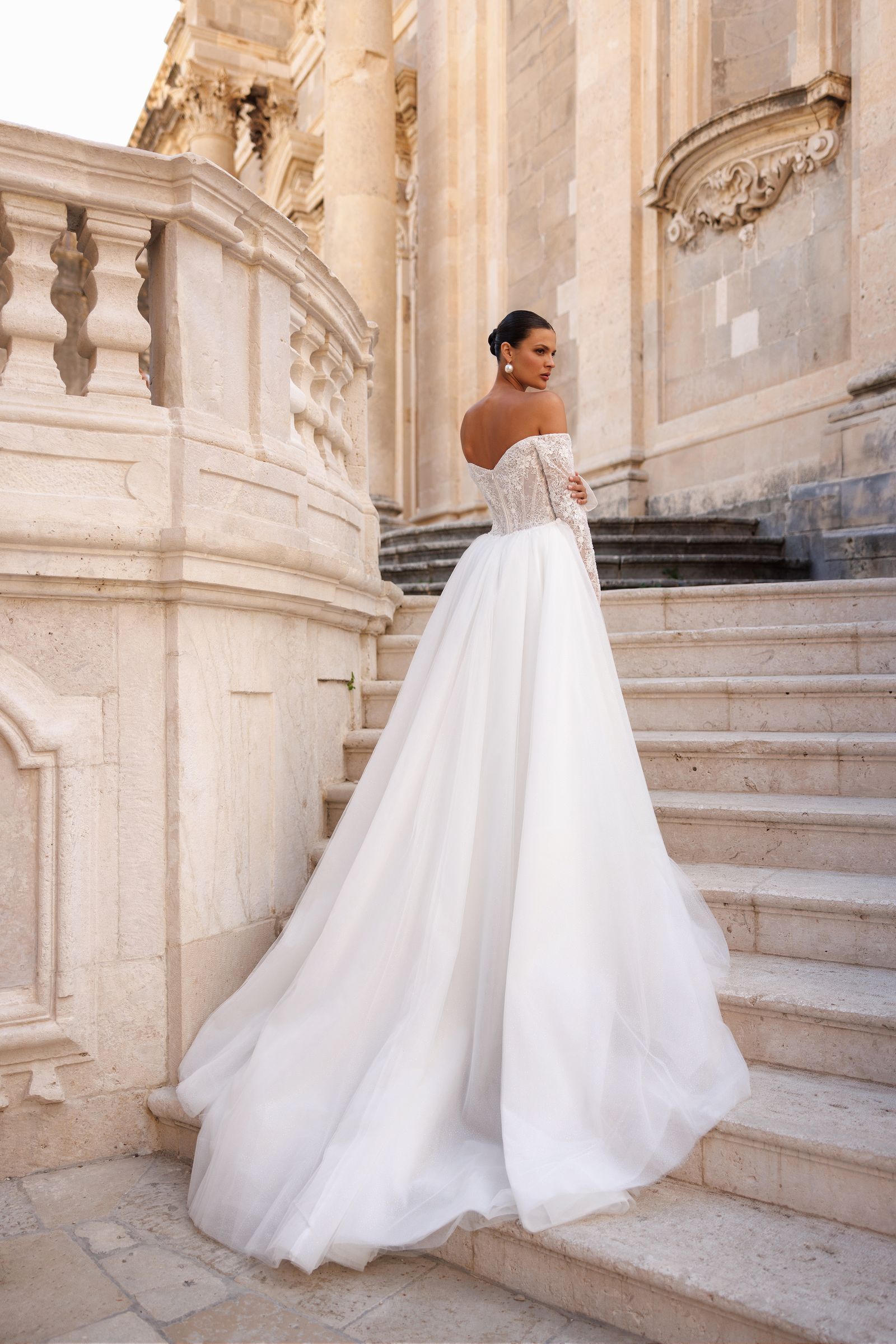 Harper wedding dress, back view