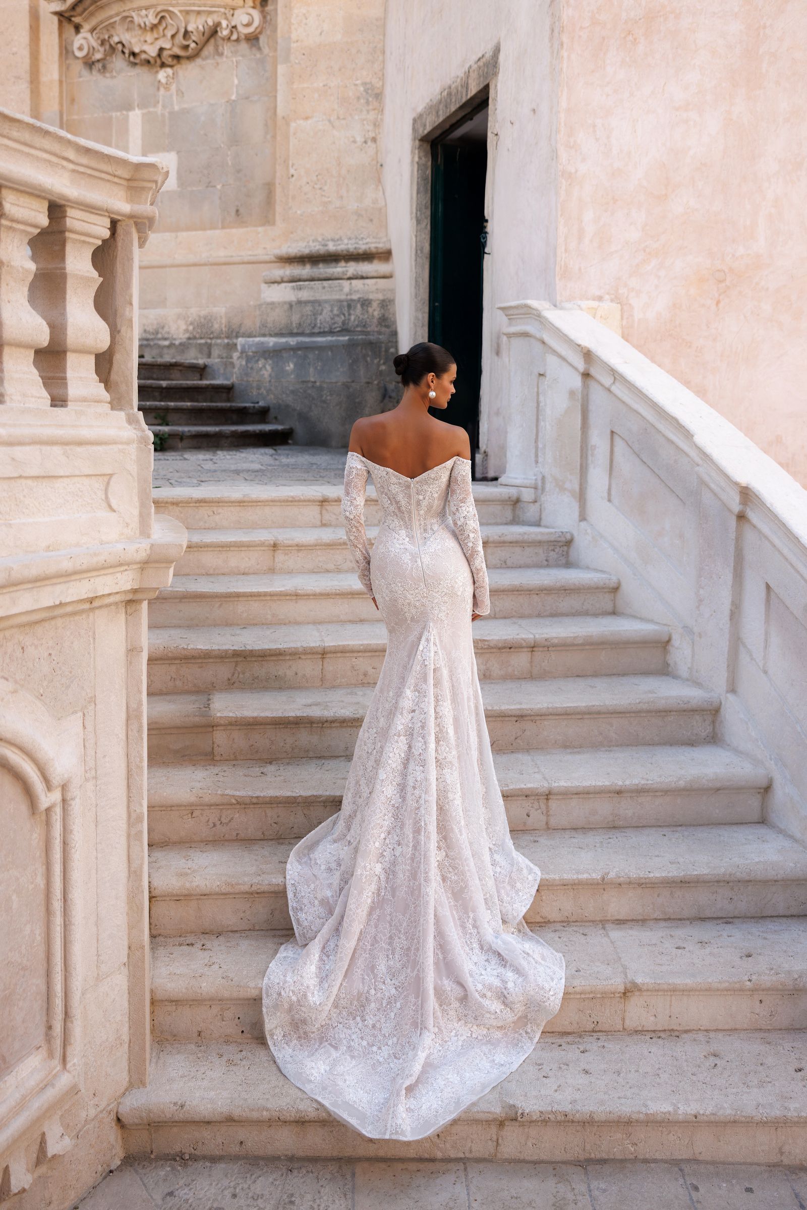 Harper wedding dress, back view