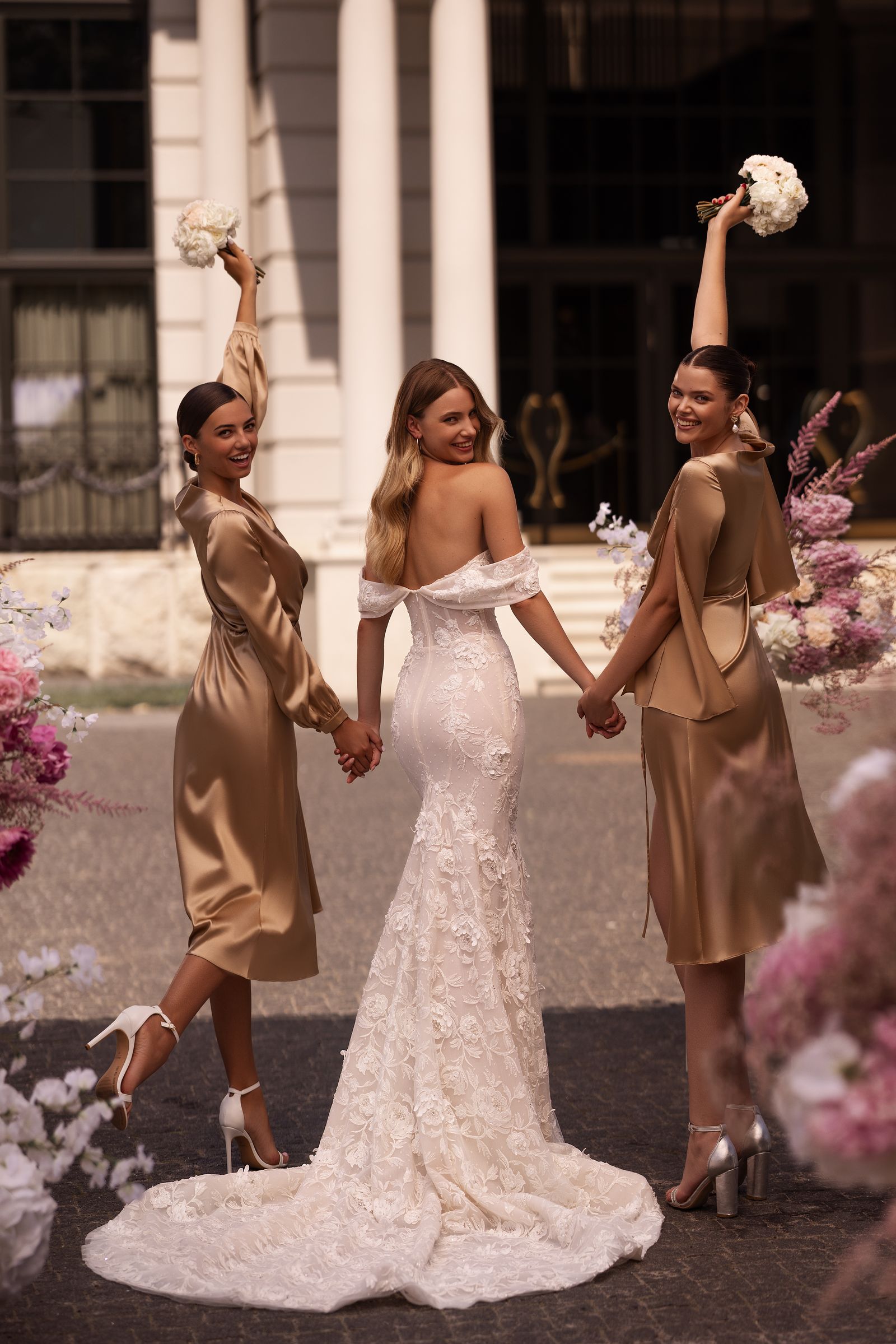 Jackie wedding dress, back view