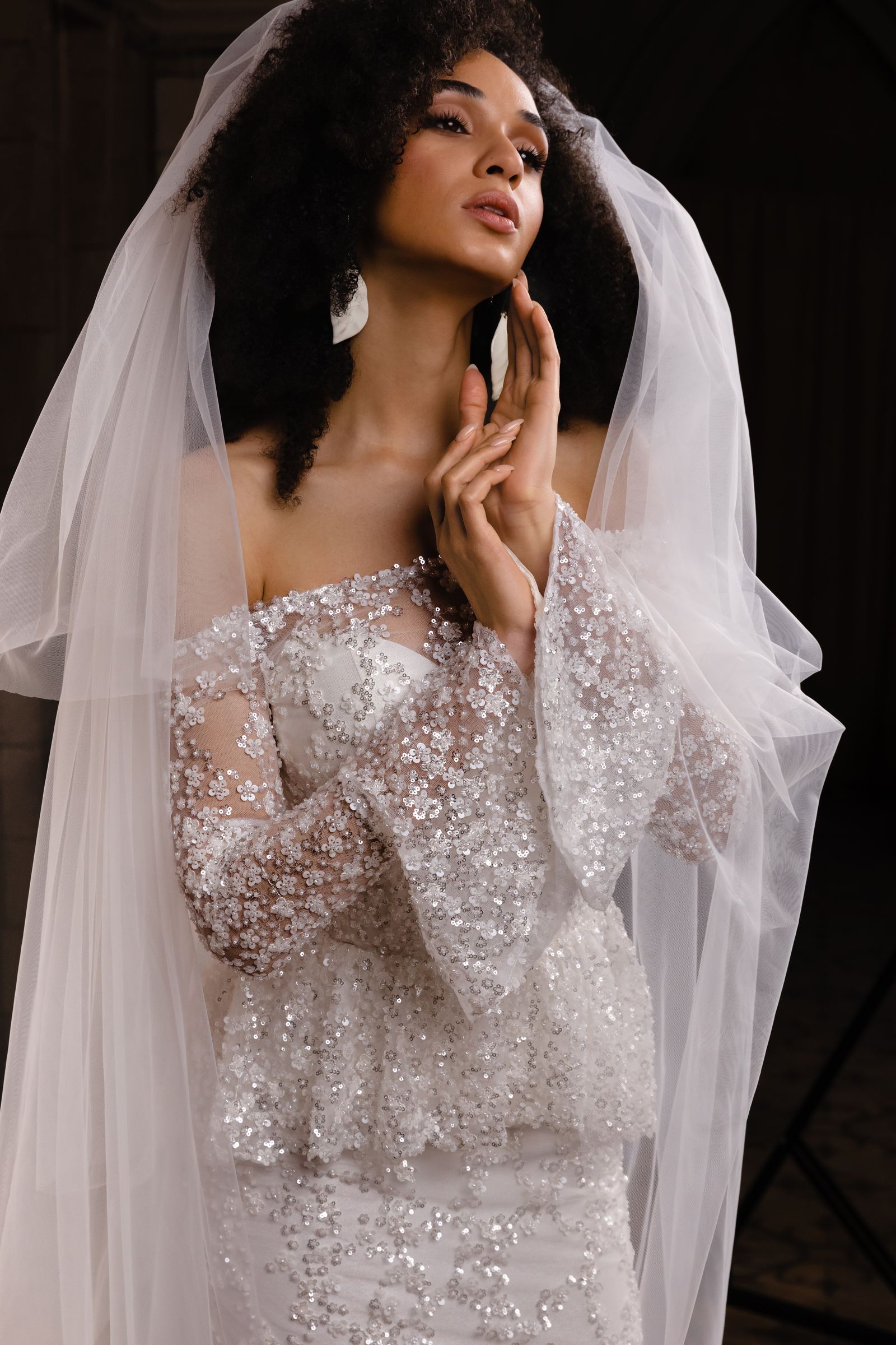June wedding dress, front view