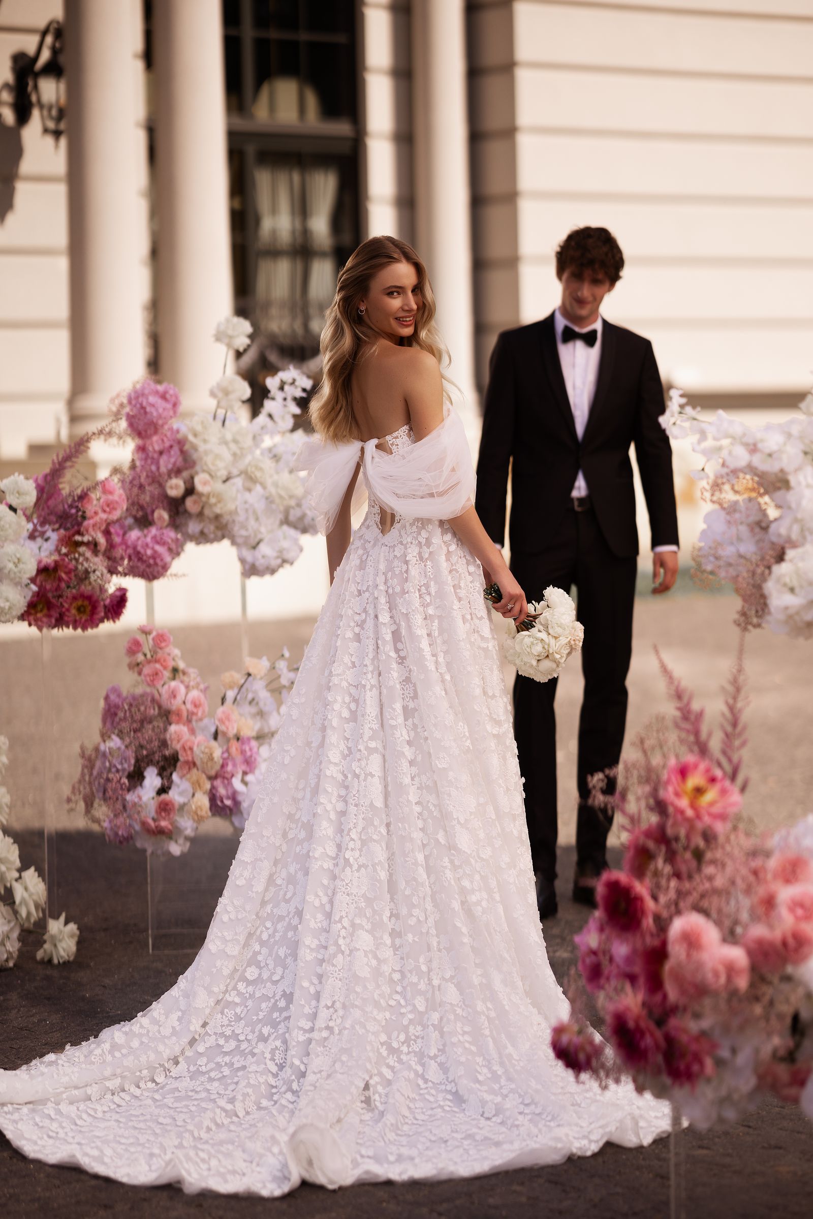 Kerry wedding dress, back view