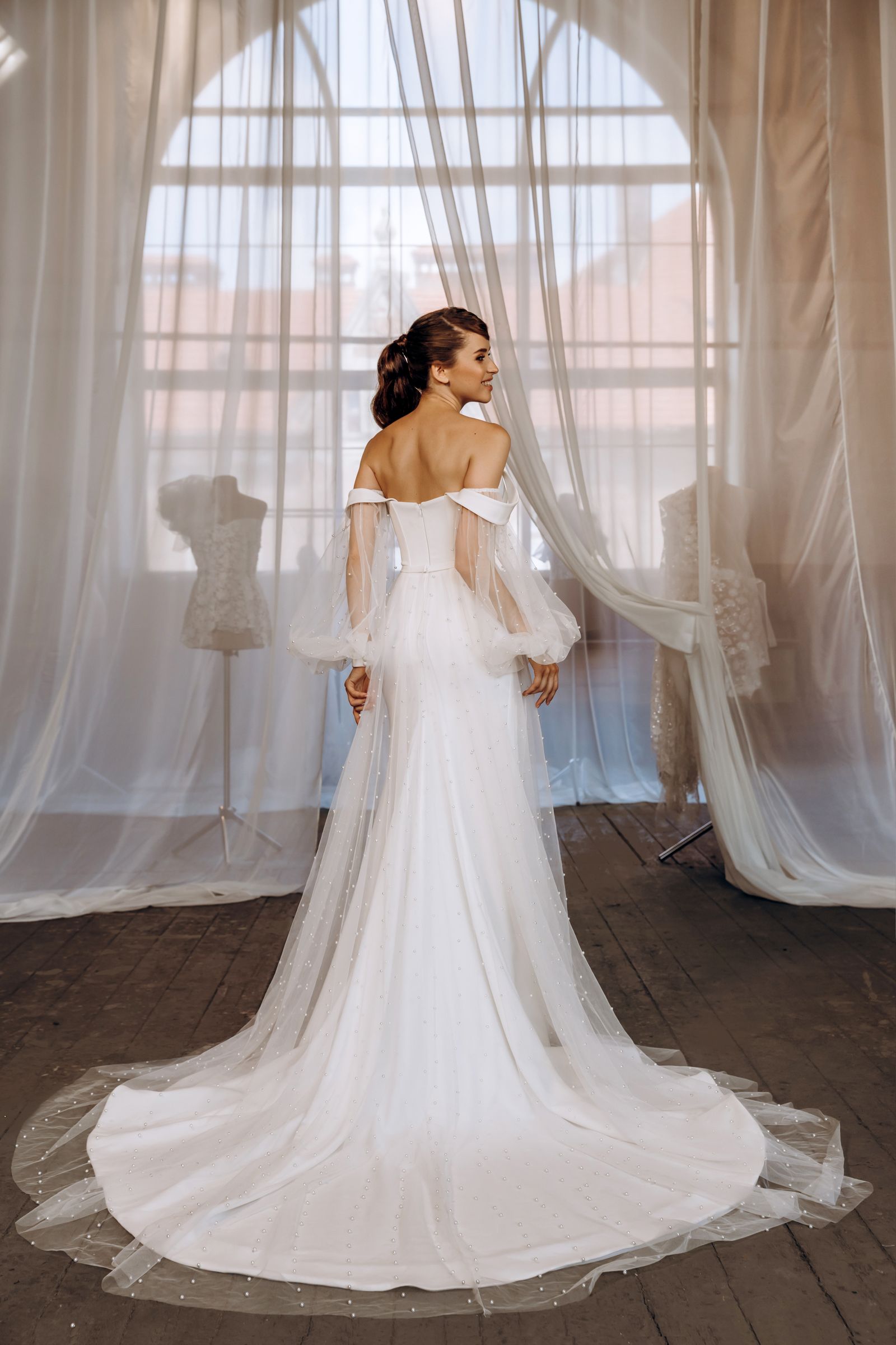 Lana wedding dress, back view