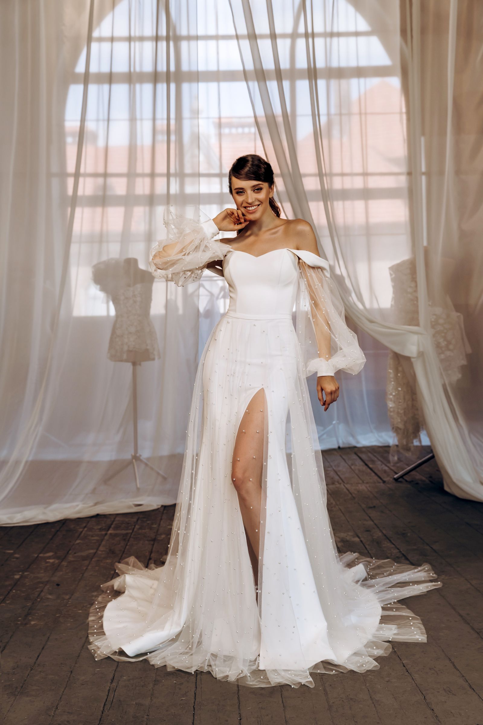 Lana wedding dress, front view