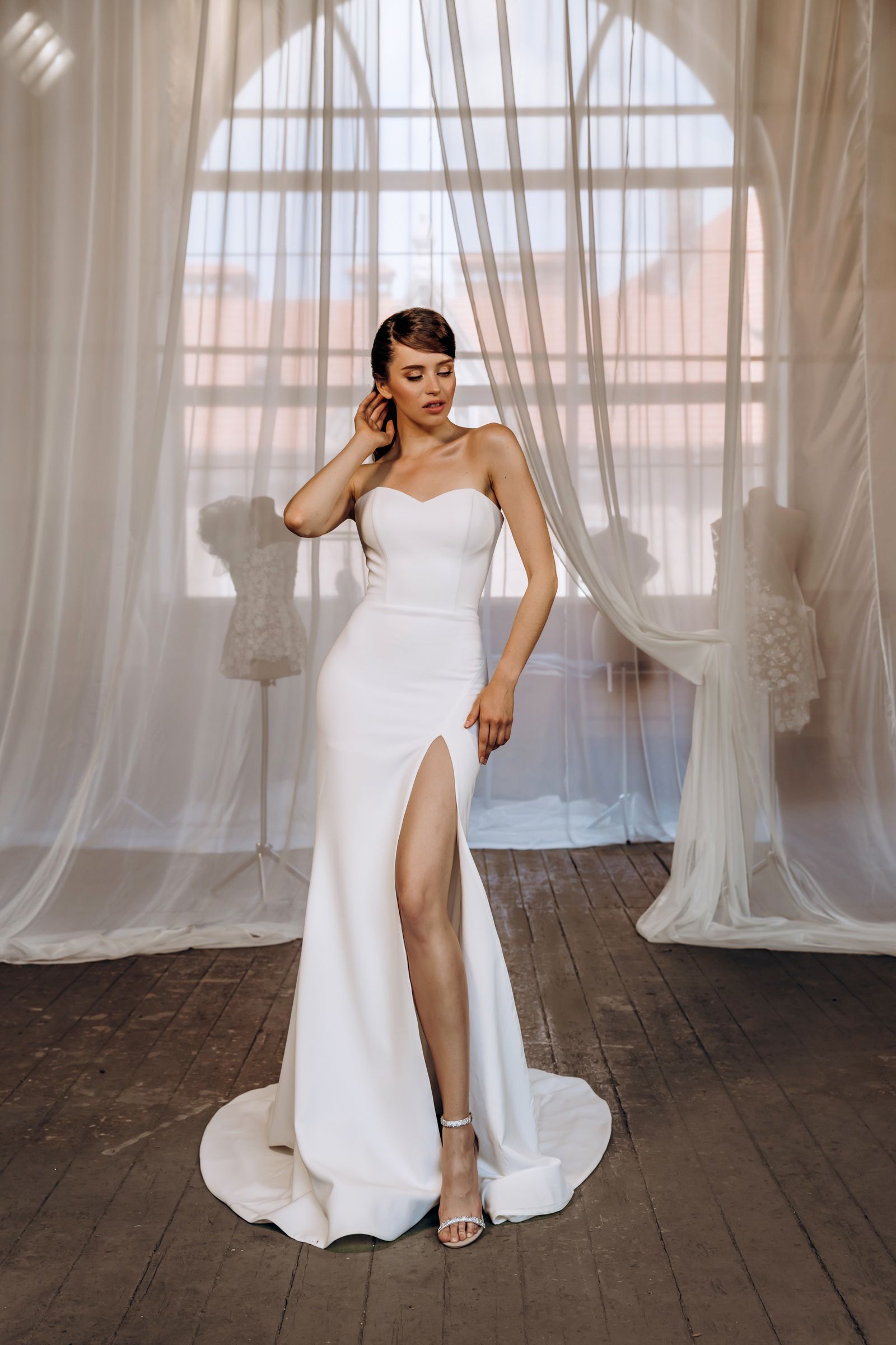 Lana wedding dress, front view