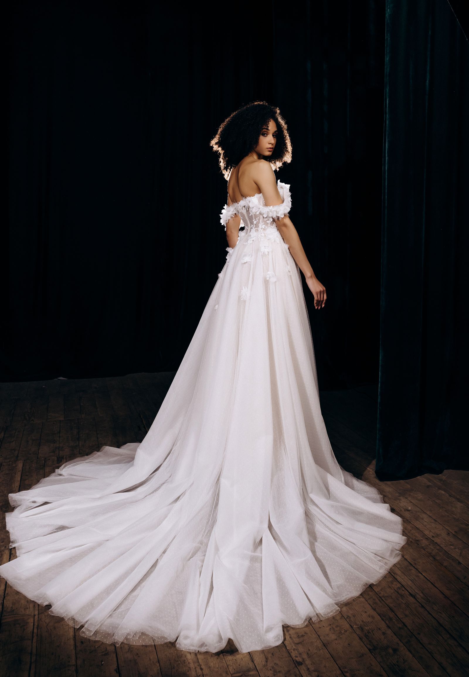 Laura wedding dress, back view