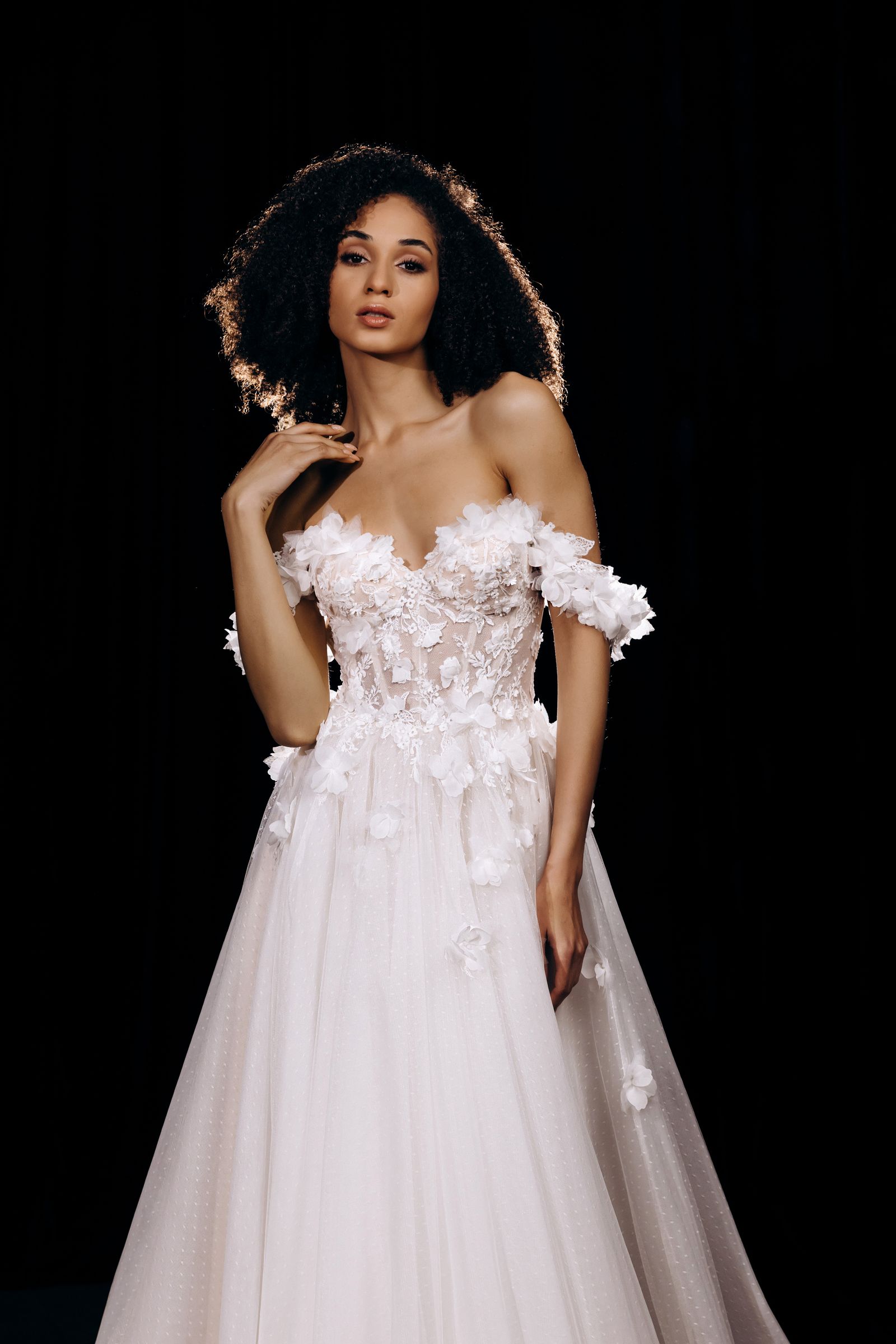 Laura wedding dress, front view