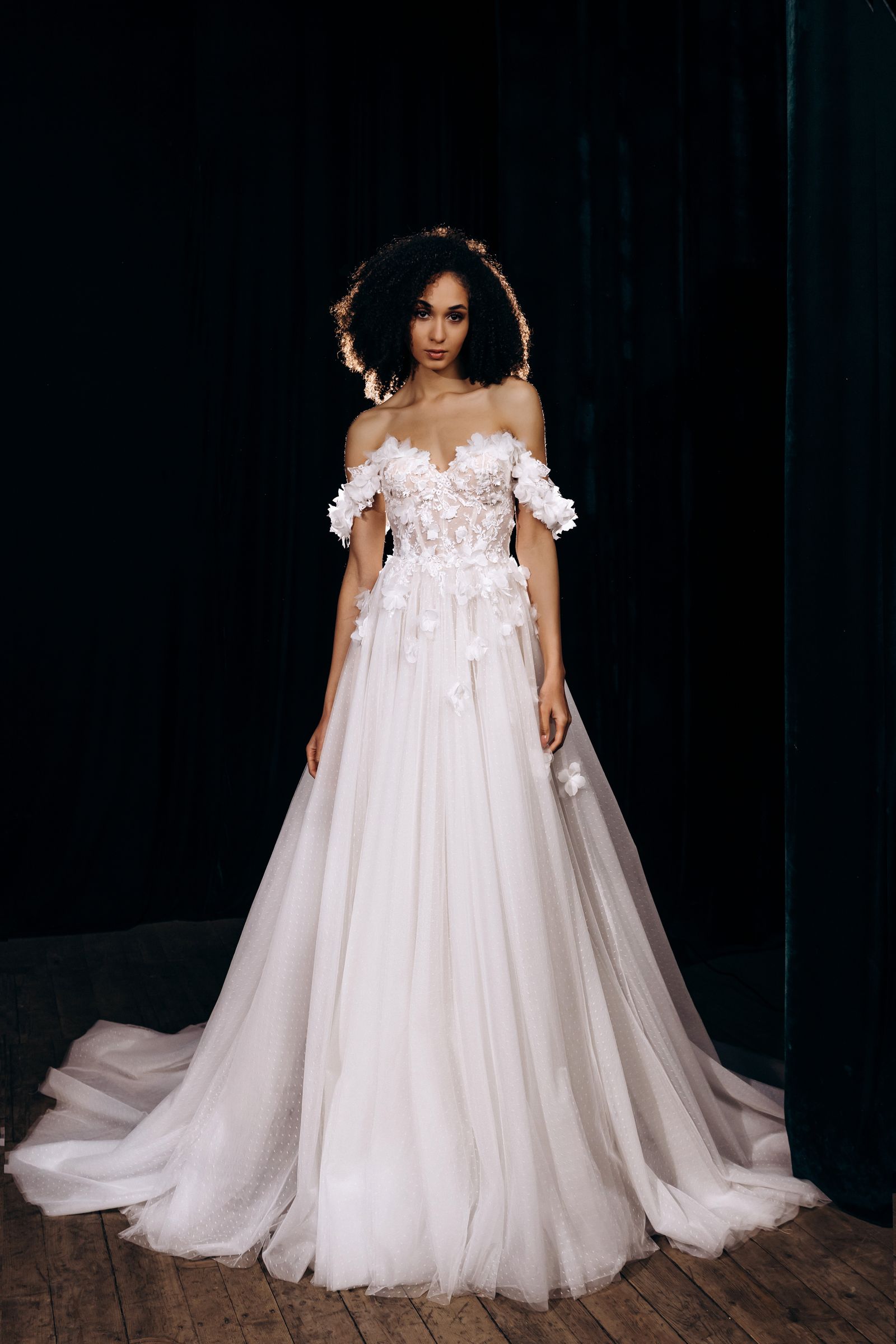 Laura wedding dress, front view