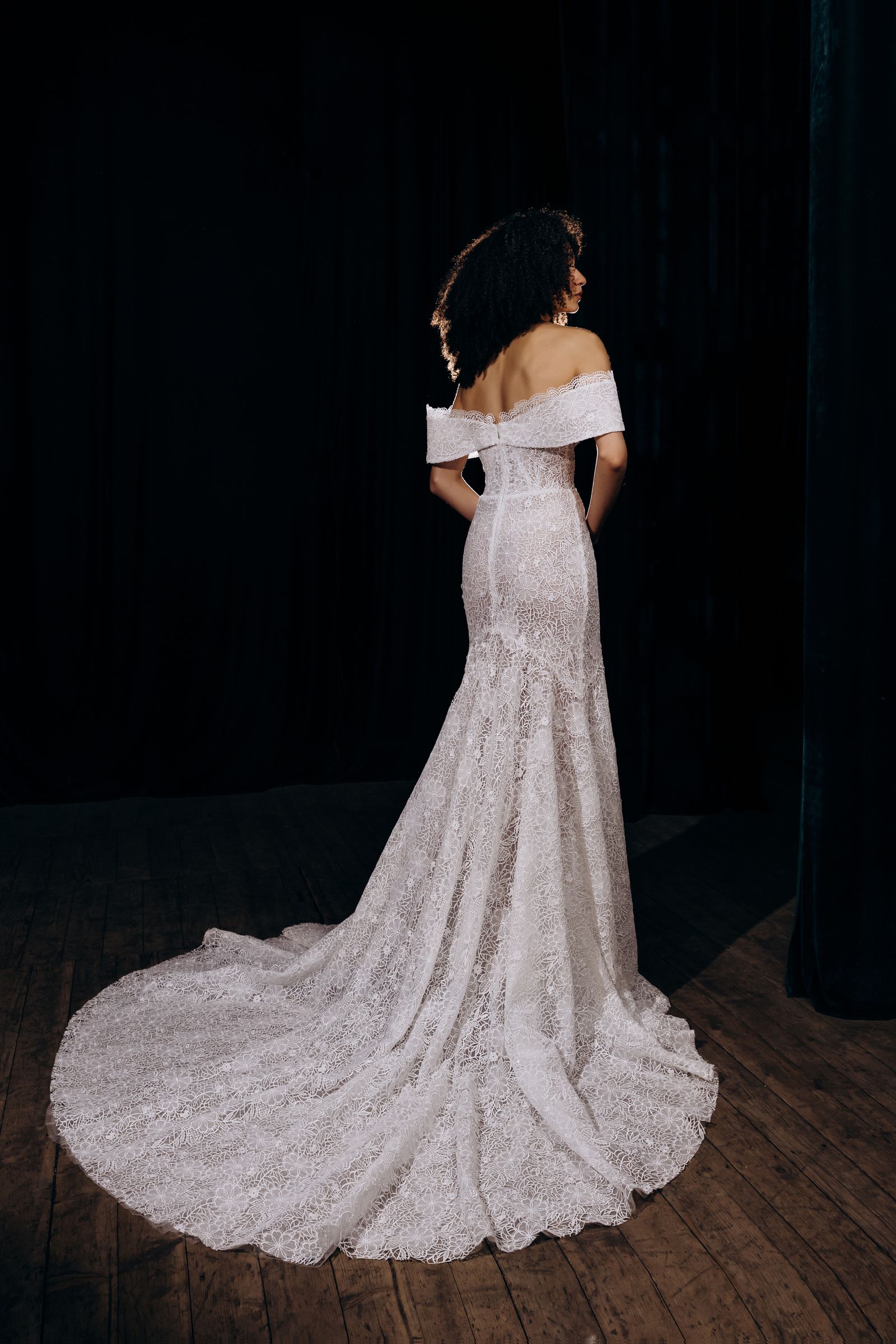Leila wedding dress, back view