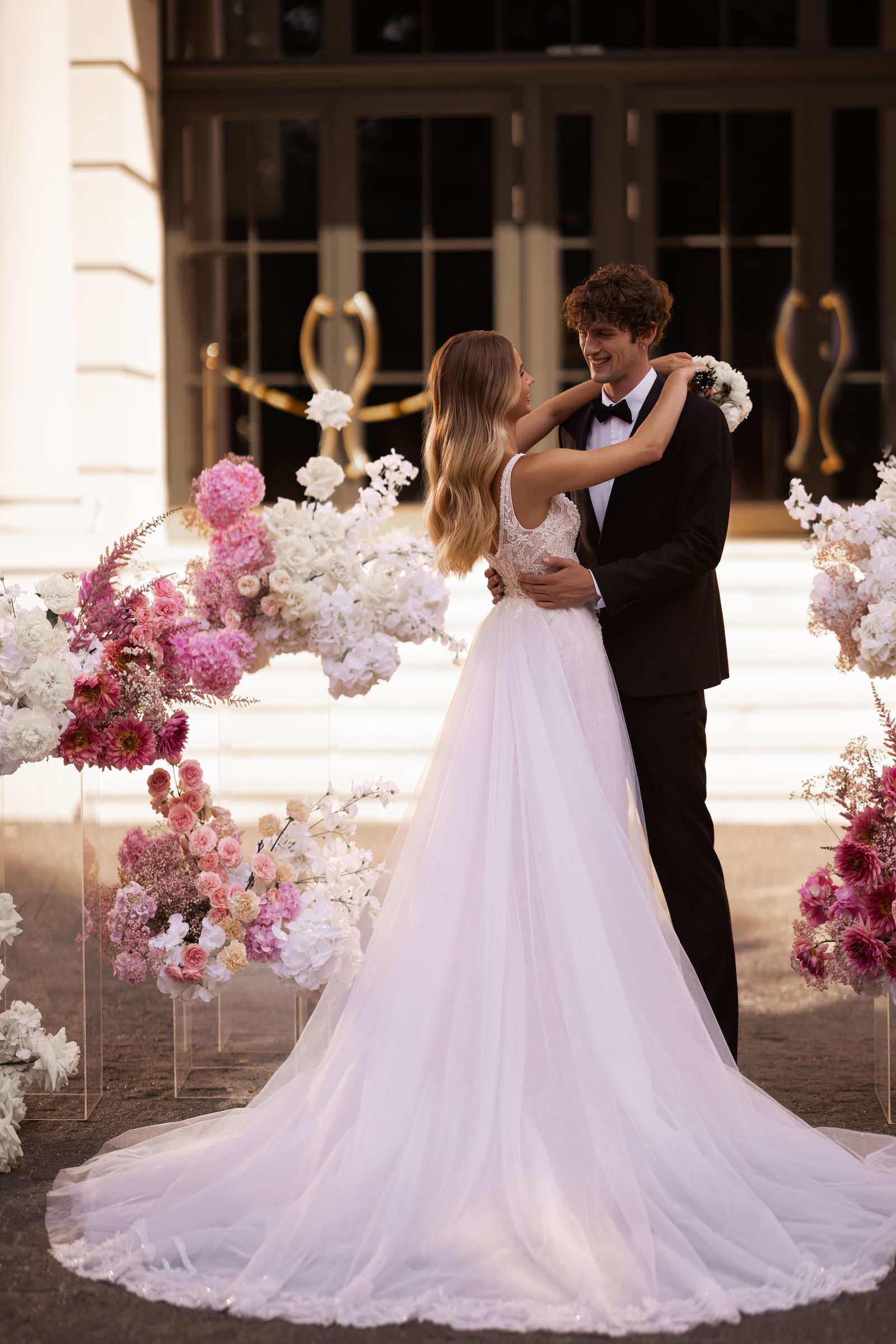 Leonor wedding dress, back view