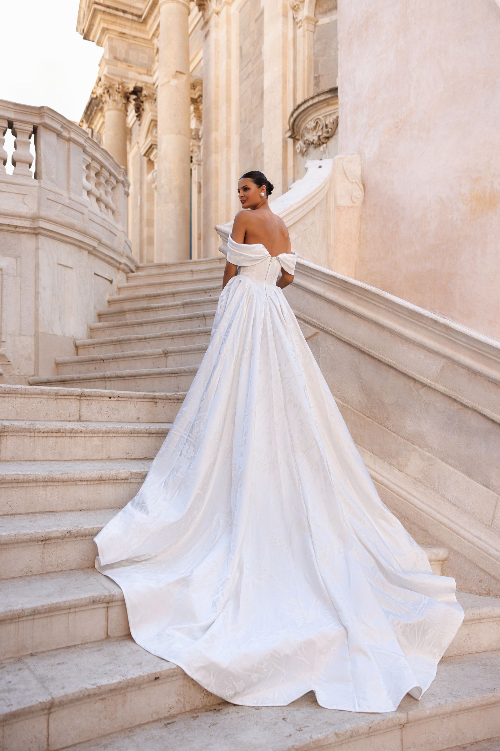 Liana wedding dress, back view