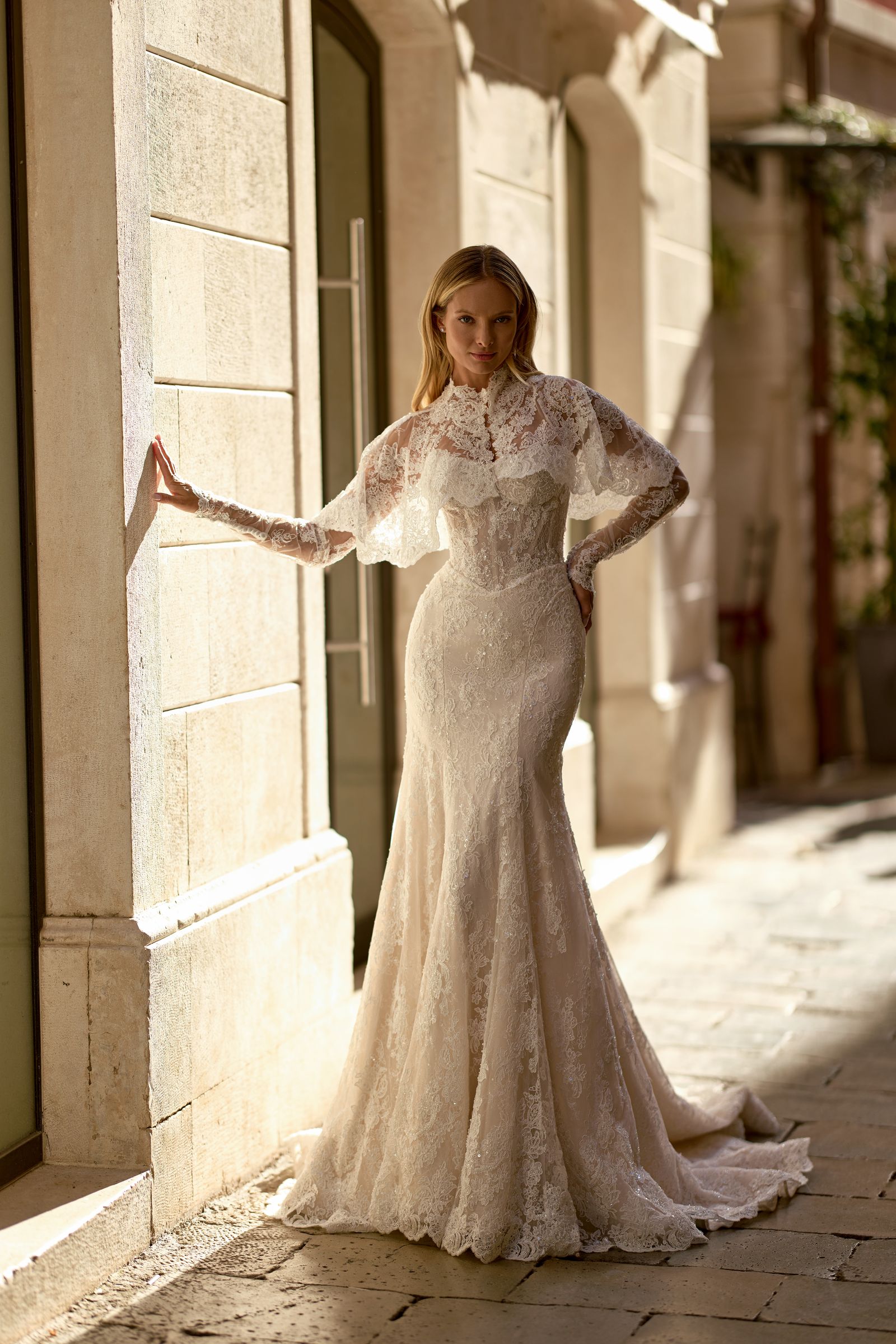 Lilian wedding dress, front view