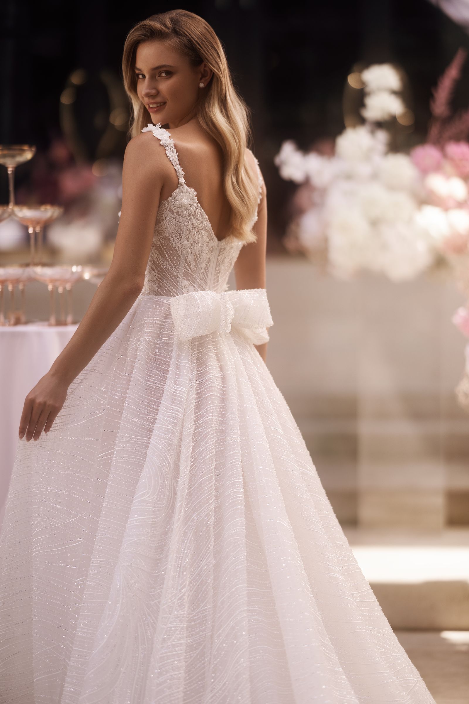 Lillybeth wedding dress, detail view