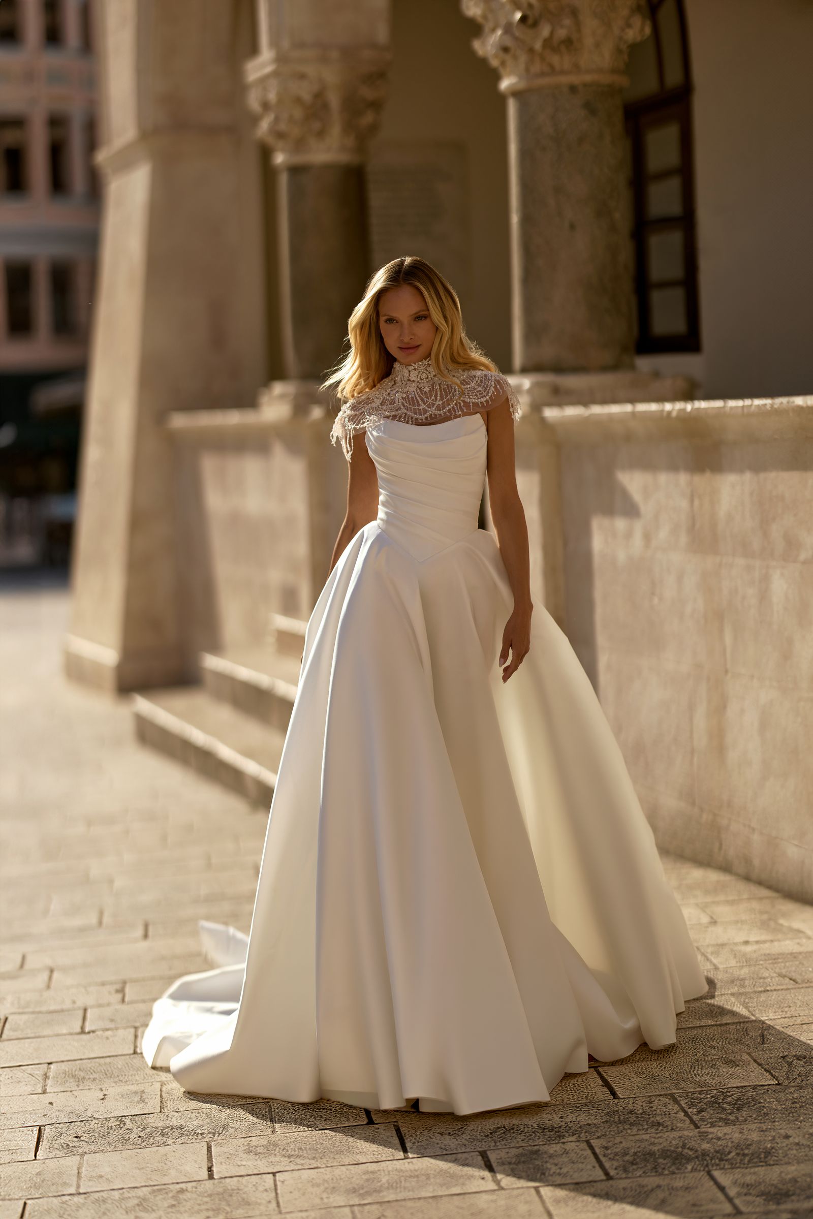 Mabel wedding dress, front view