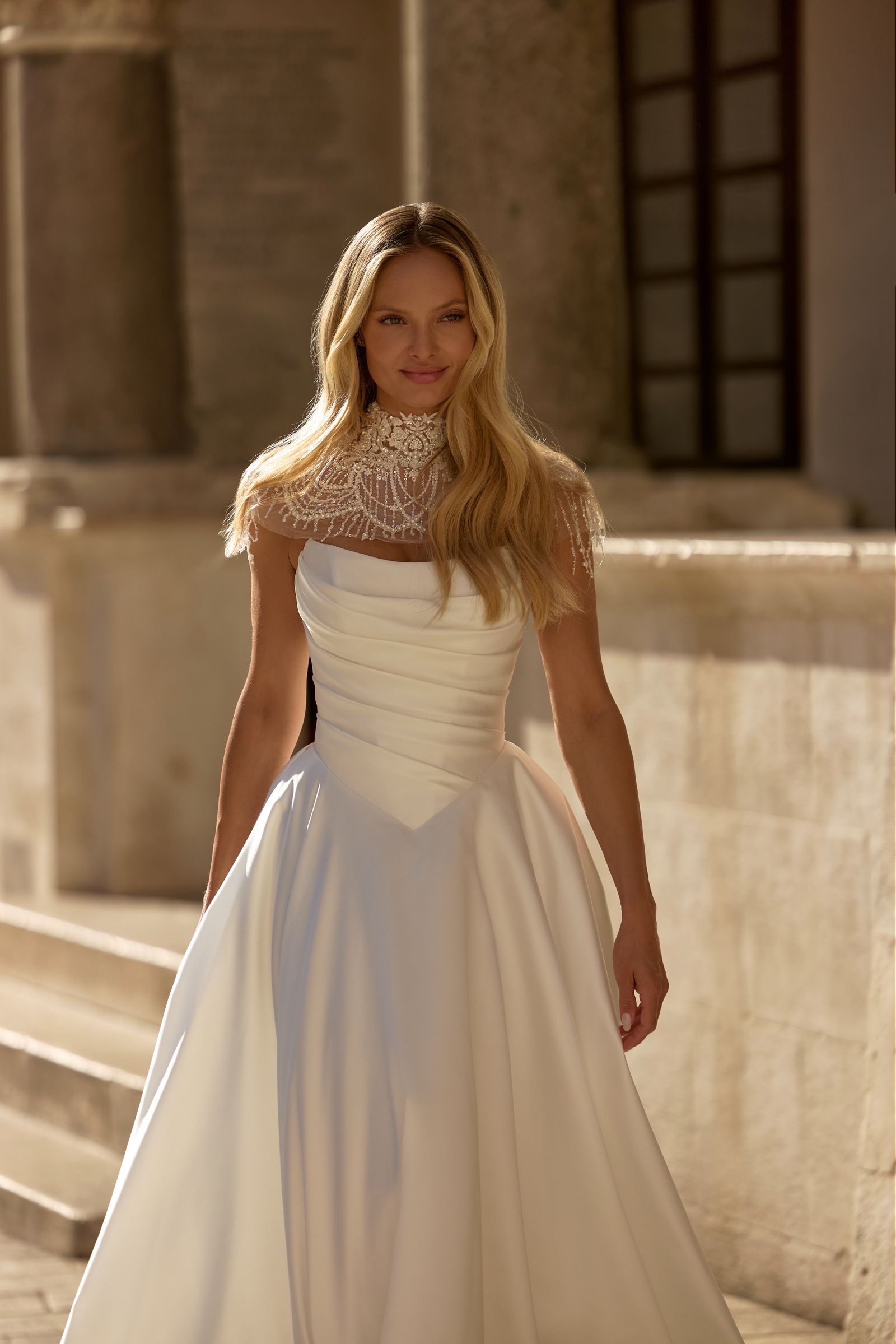 Mabel wedding dress, front view