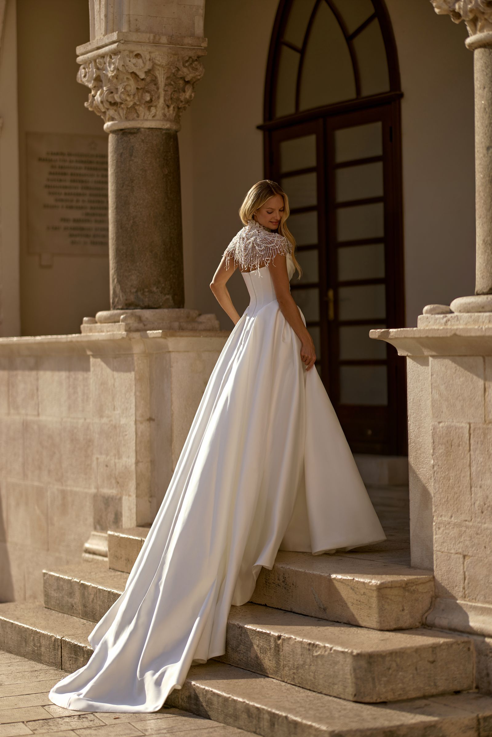 Mabel wedding dress, front view