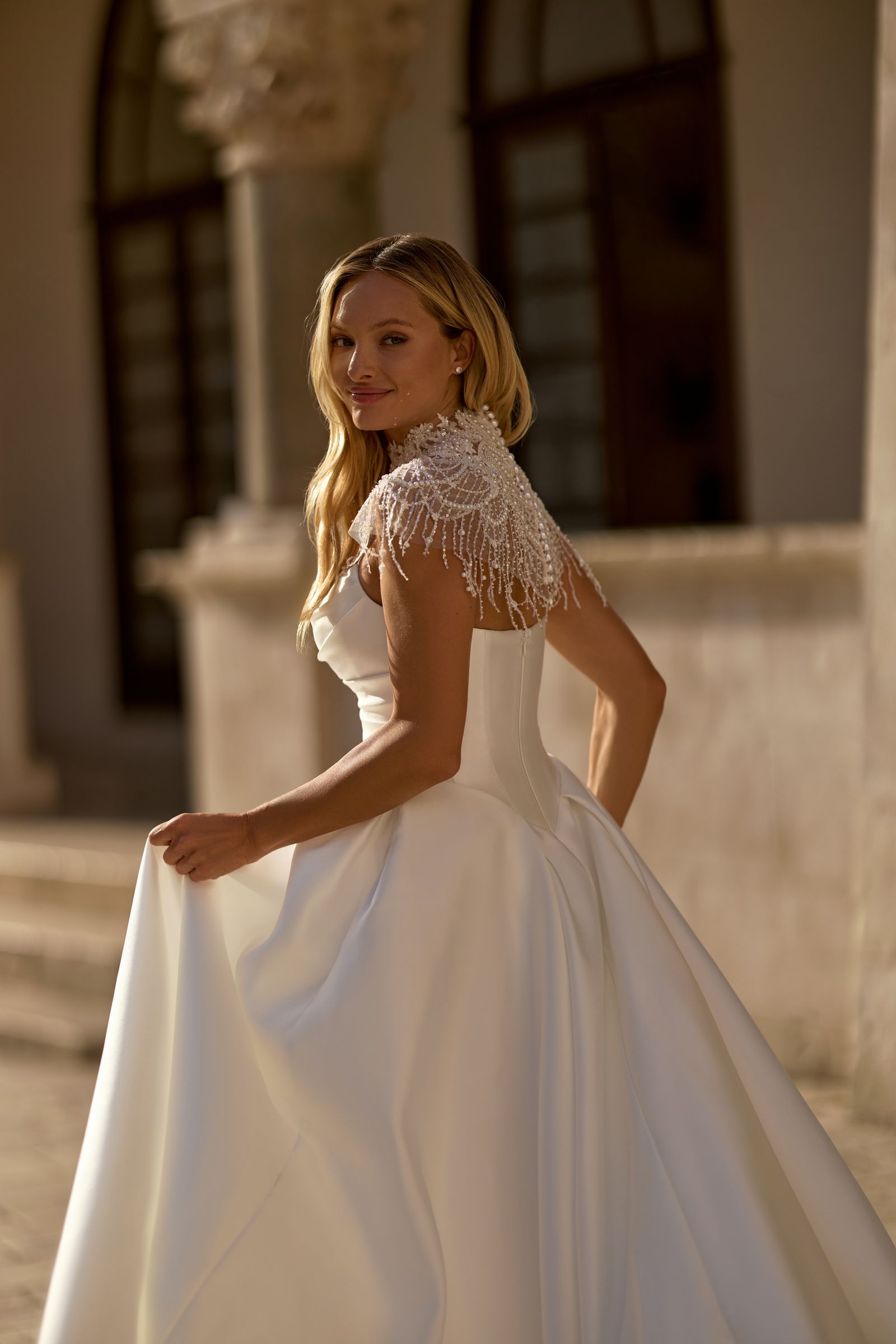 Mabel wedding dress, front view