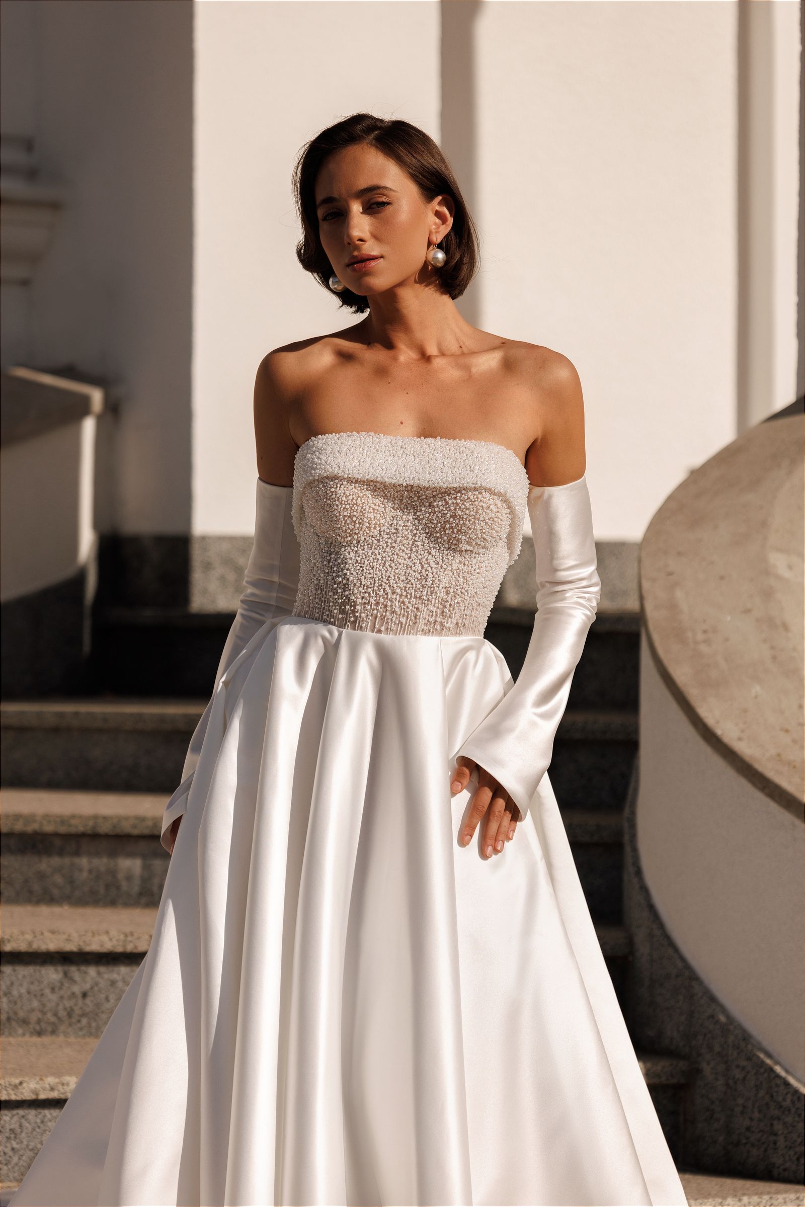 Maribel — ball gown wedding dress, front view