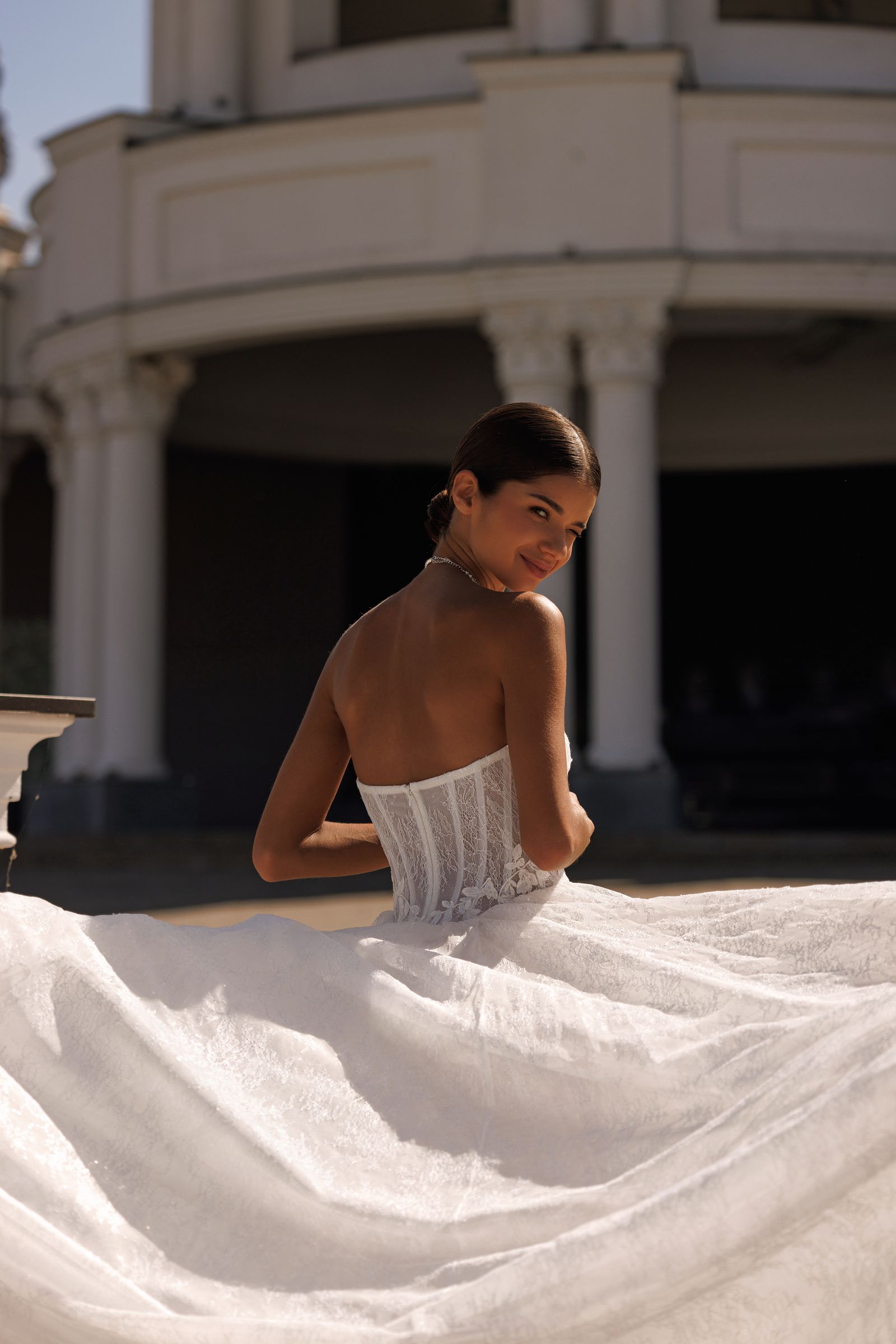 Marta — ball gown wedding dress, front view