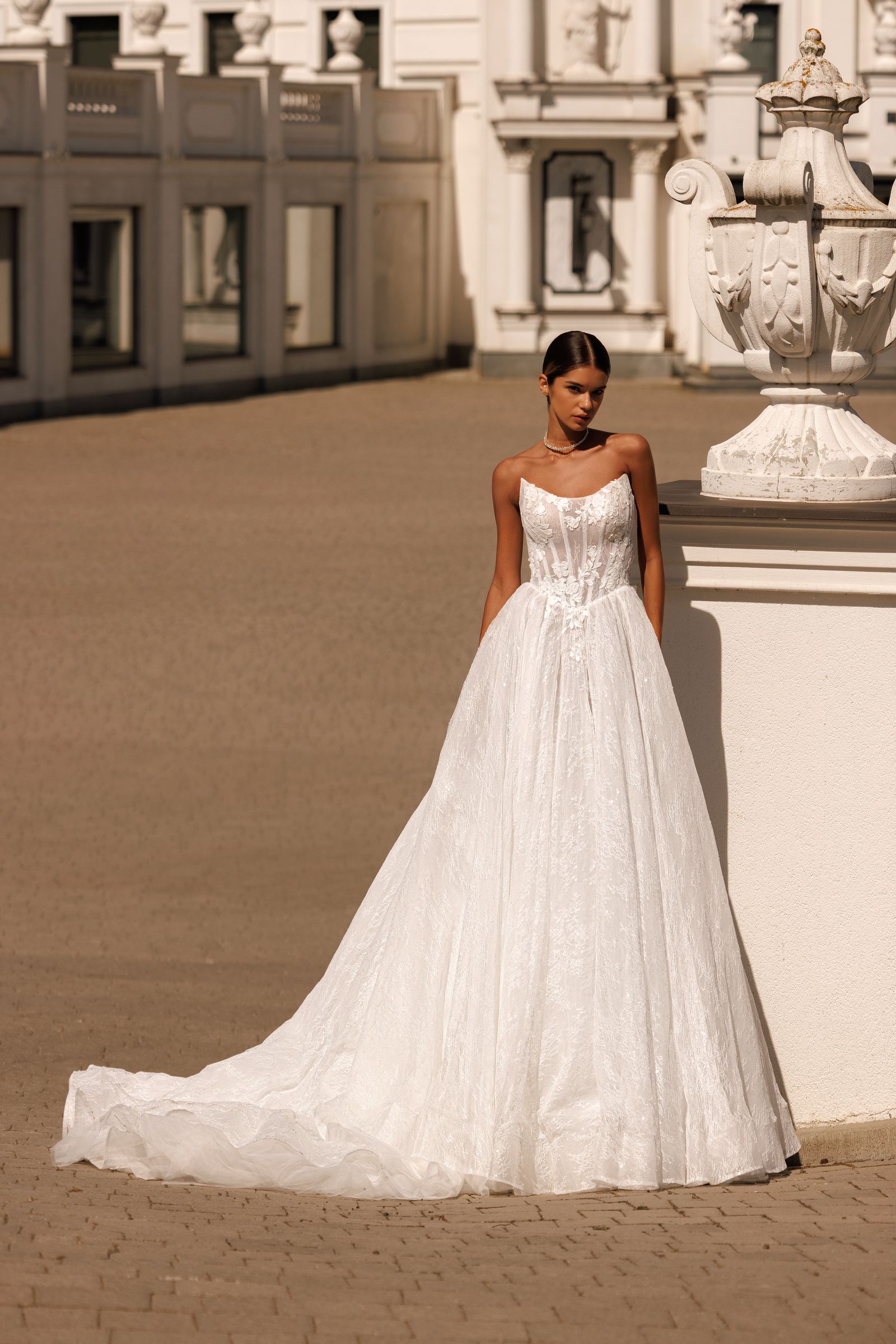 Marta — ball gown wedding dress, front view