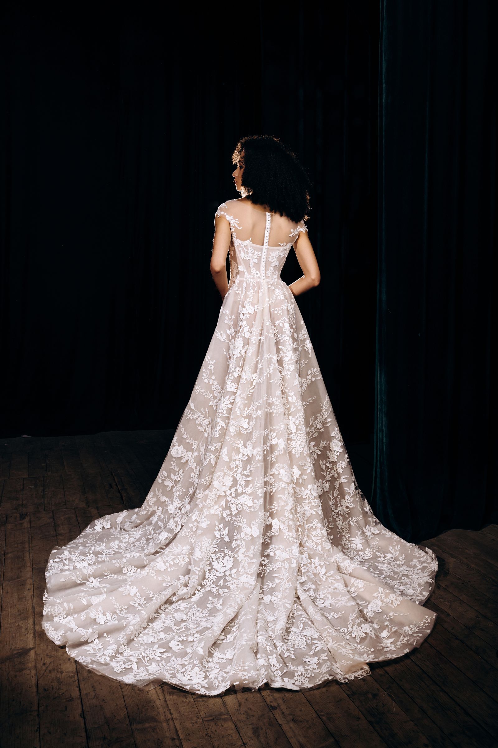 Mary wedding dress, back view