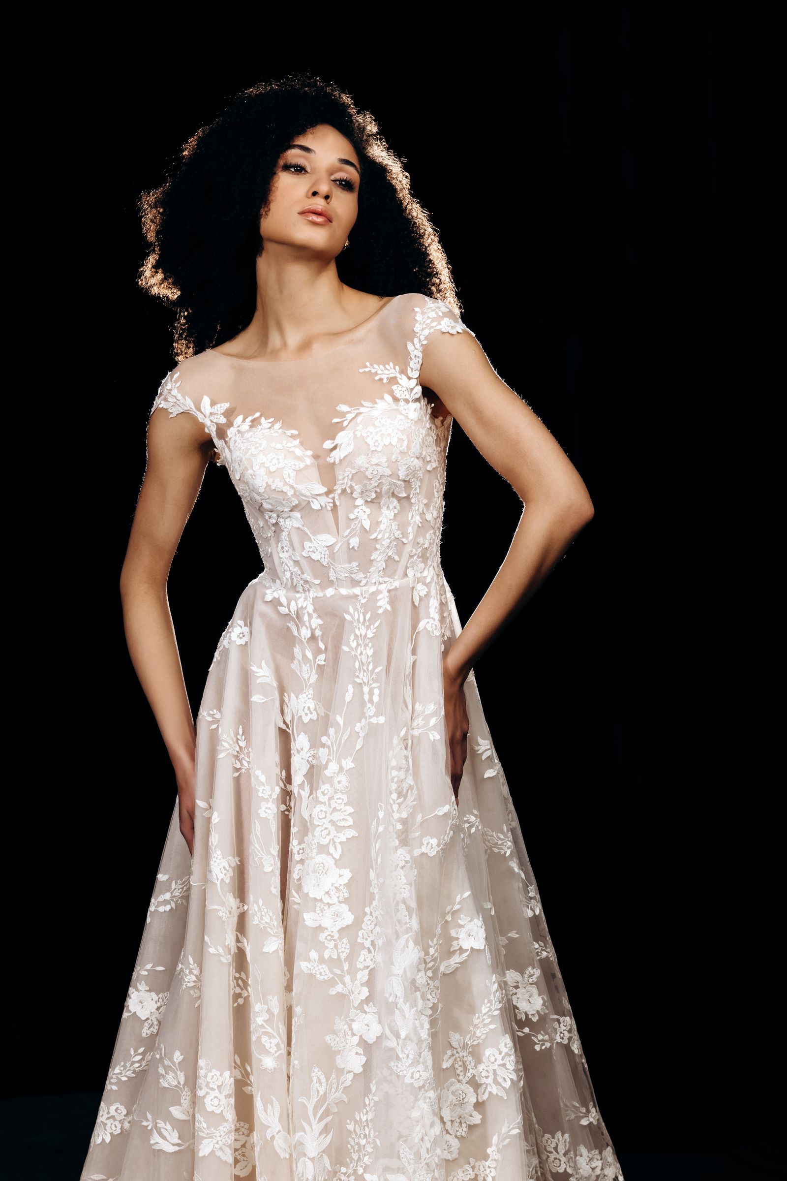 Mary wedding dress, front view