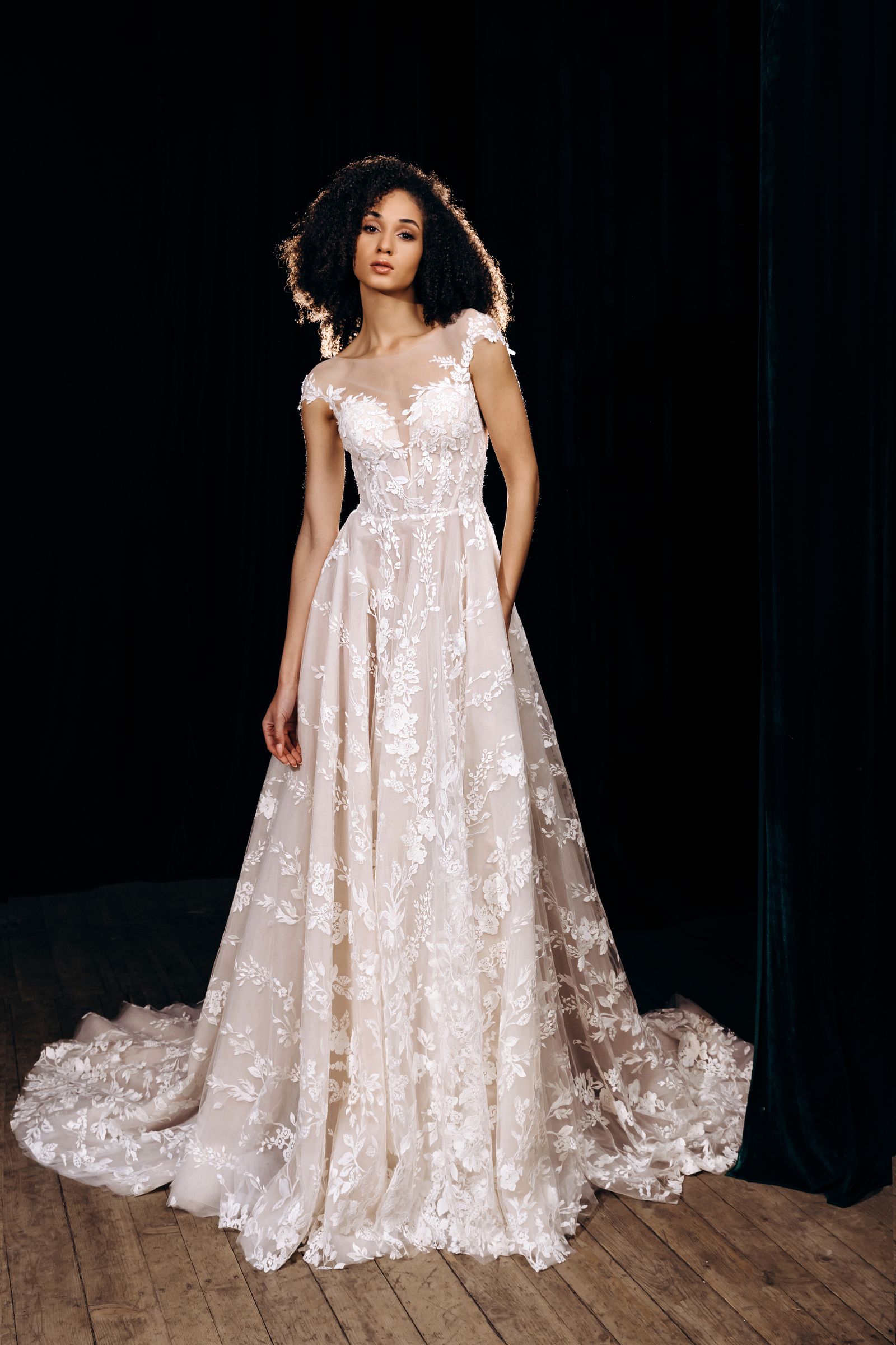 Mary wedding dress, front view