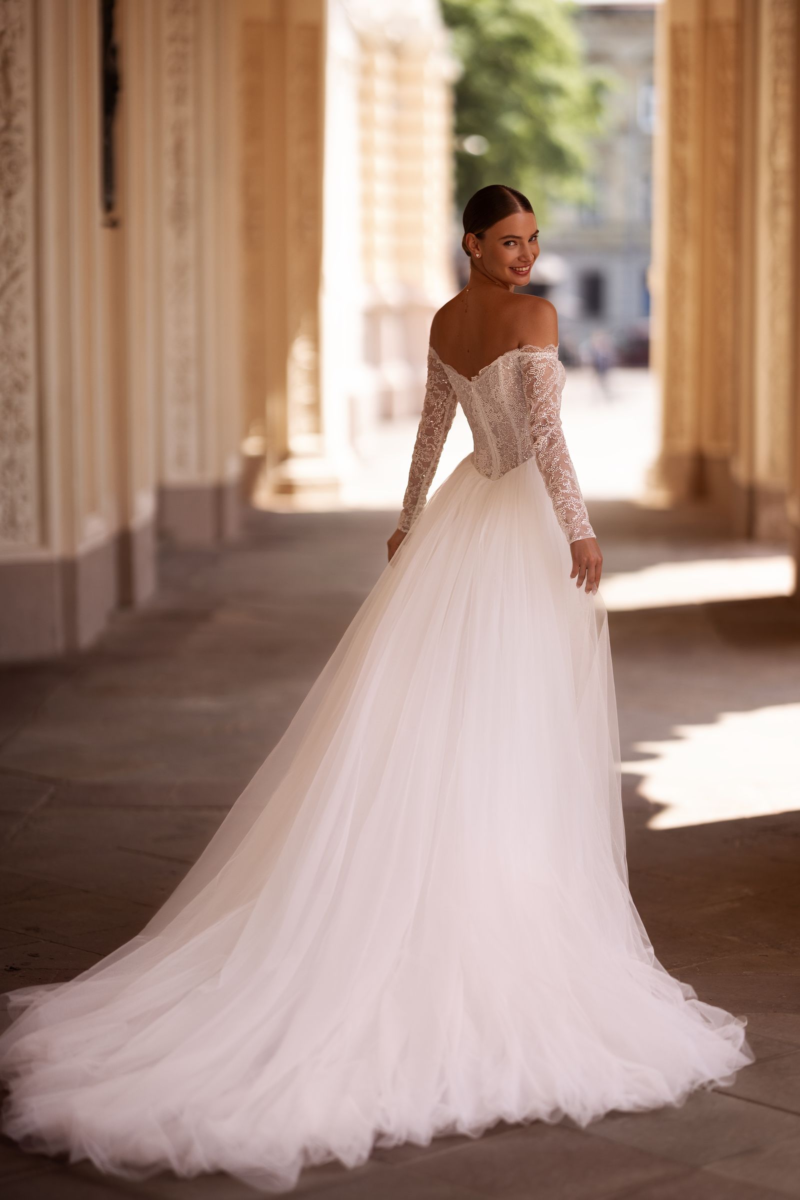 Megan wedding dress, back view
