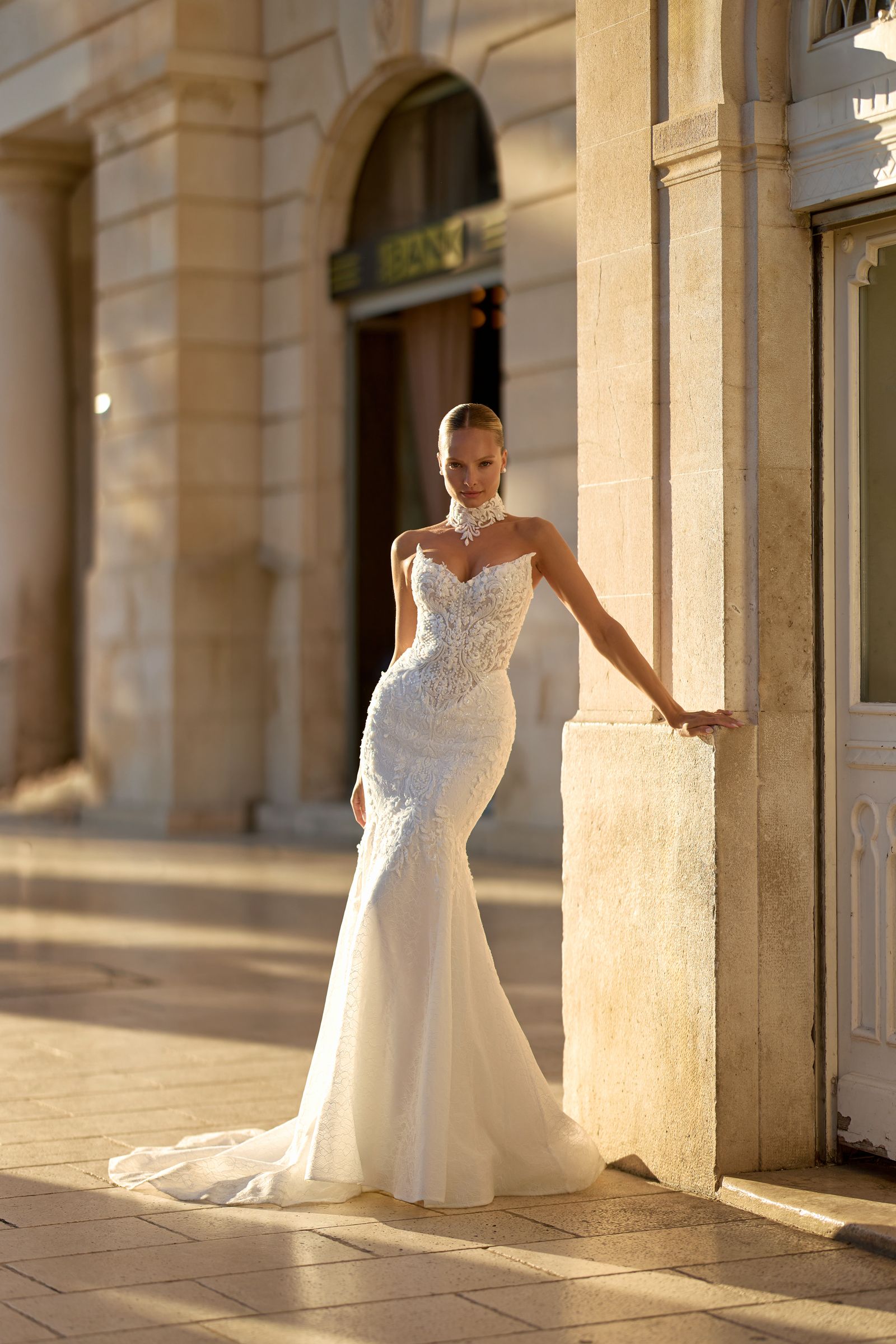 Melissa wedding dress, front view