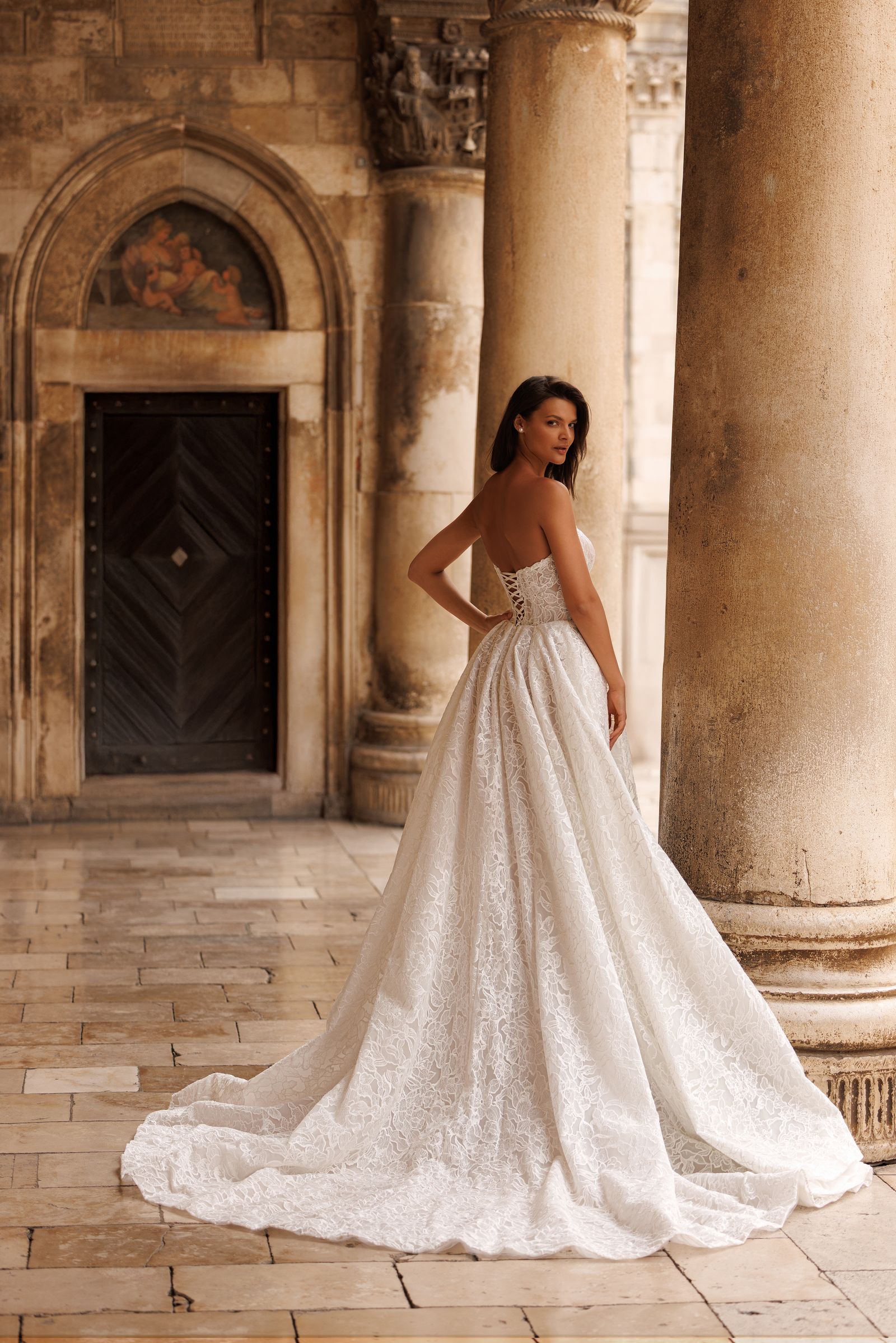 Melody wedding dress, back view