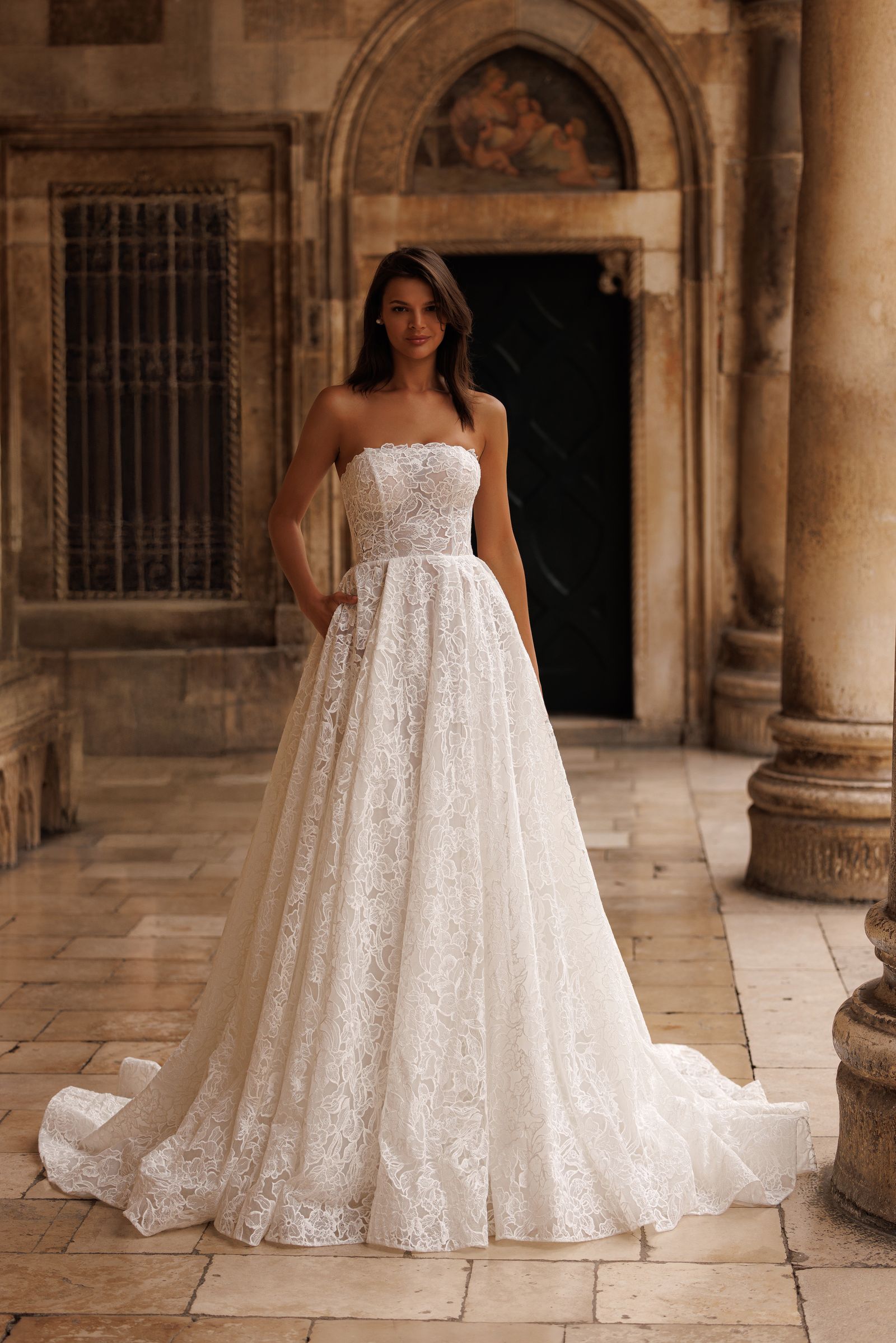 Melody wedding dress, front view