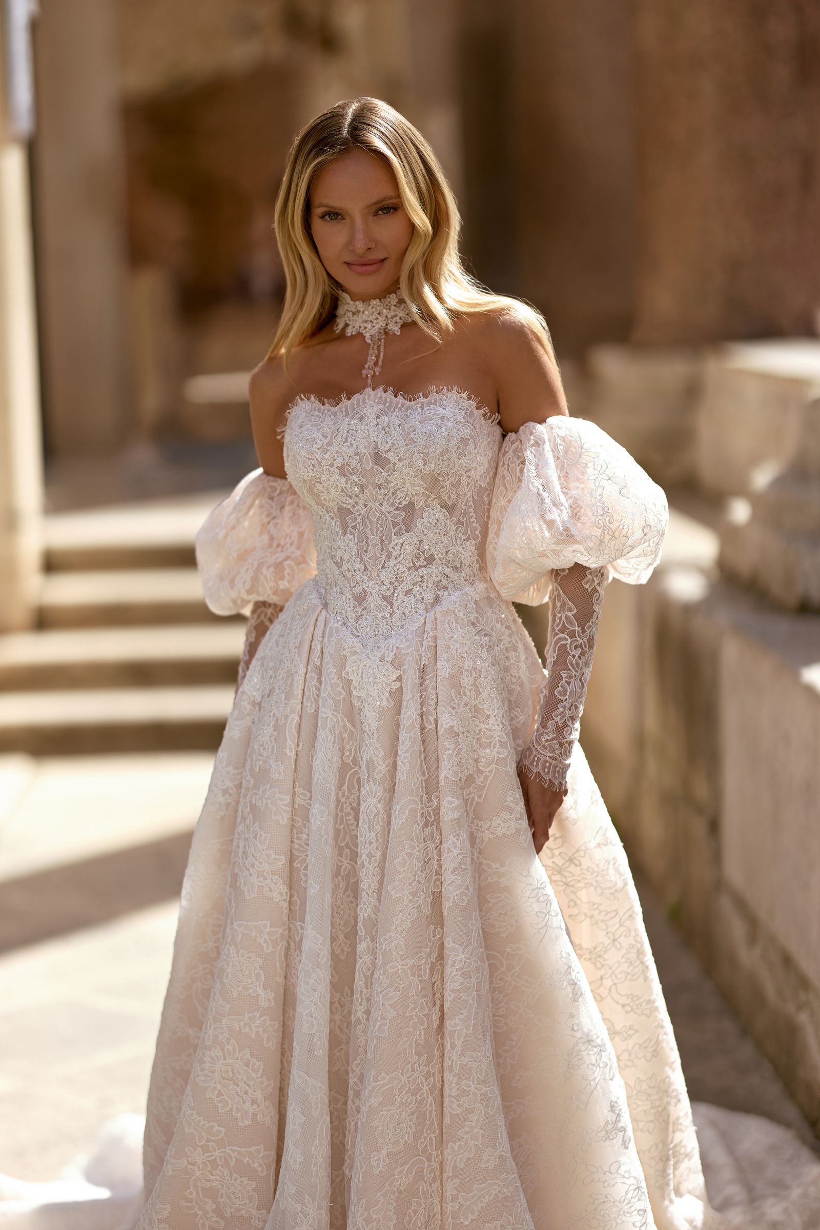 Mia wedding dress, front view